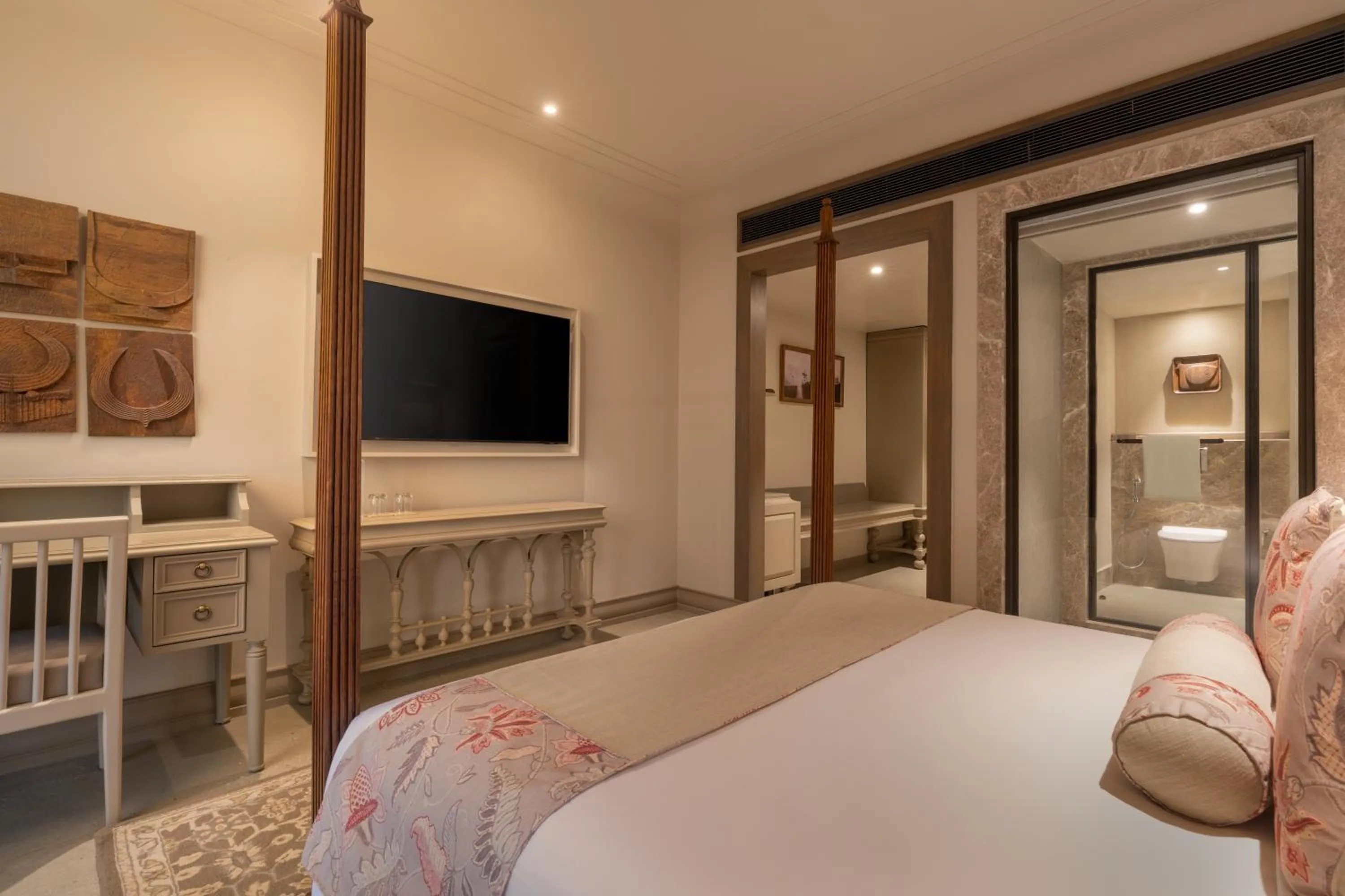 Bed in The Evren, Vagator - SLH-A Small Luxury Hotel