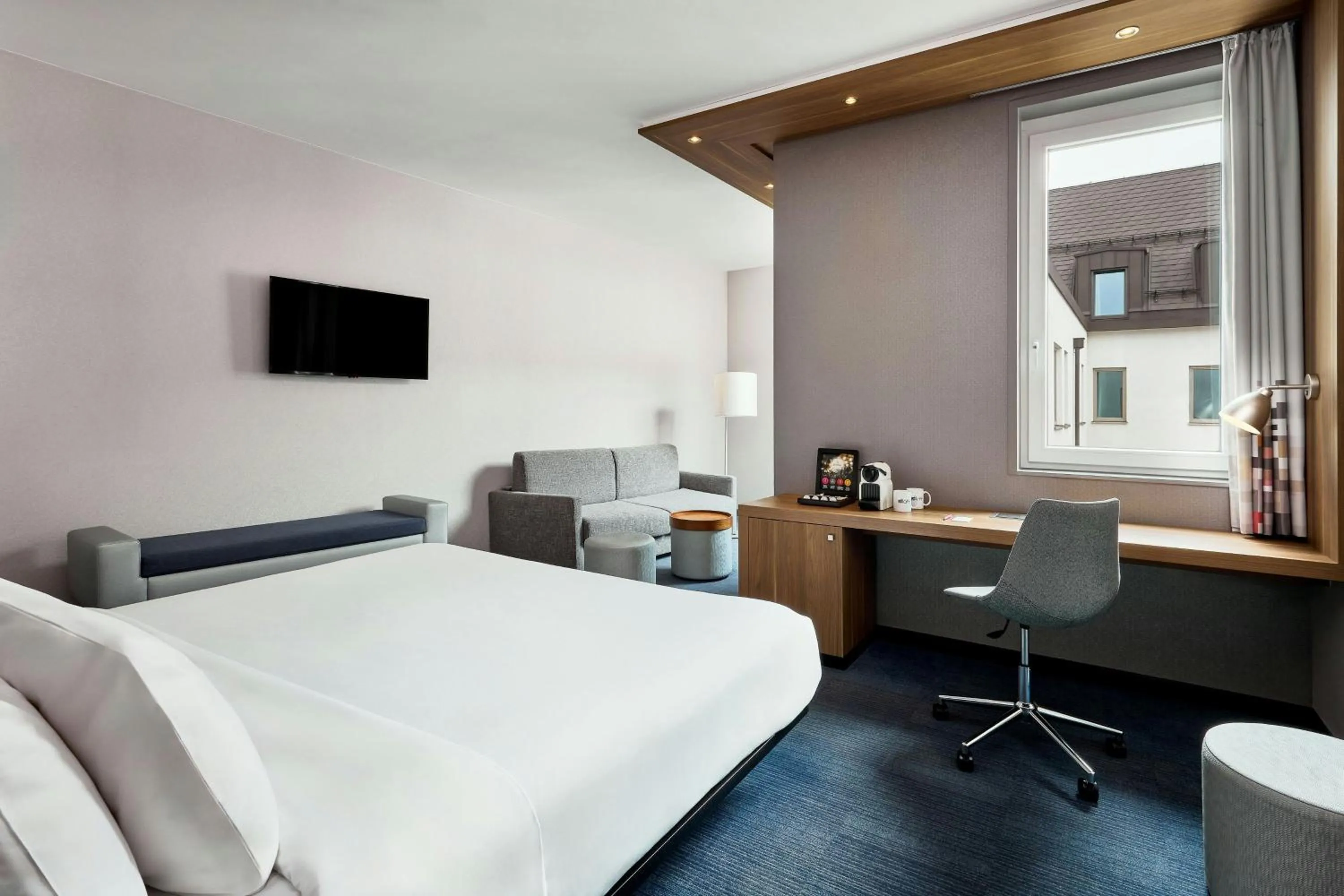 Bedroom, Bed in Aloft München