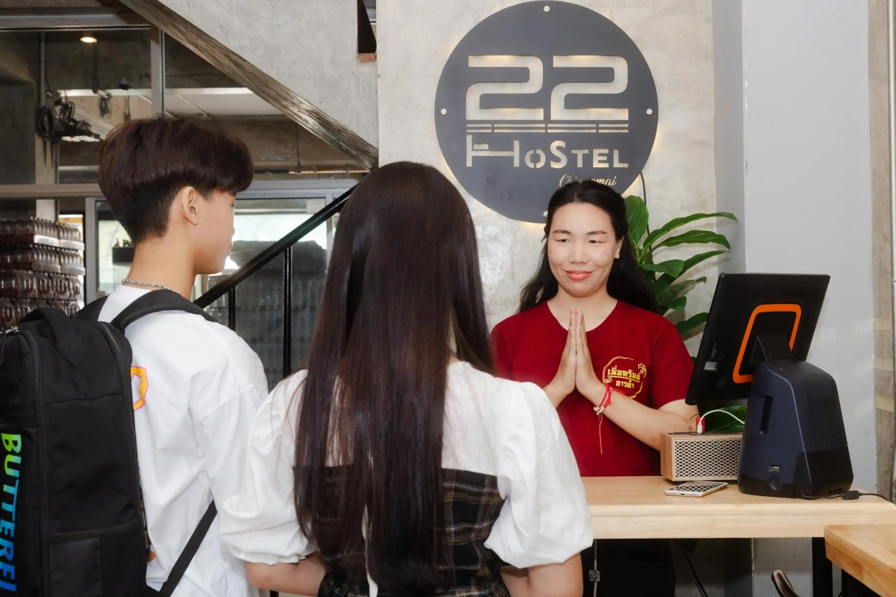 Lobby or reception in 22 Hostel