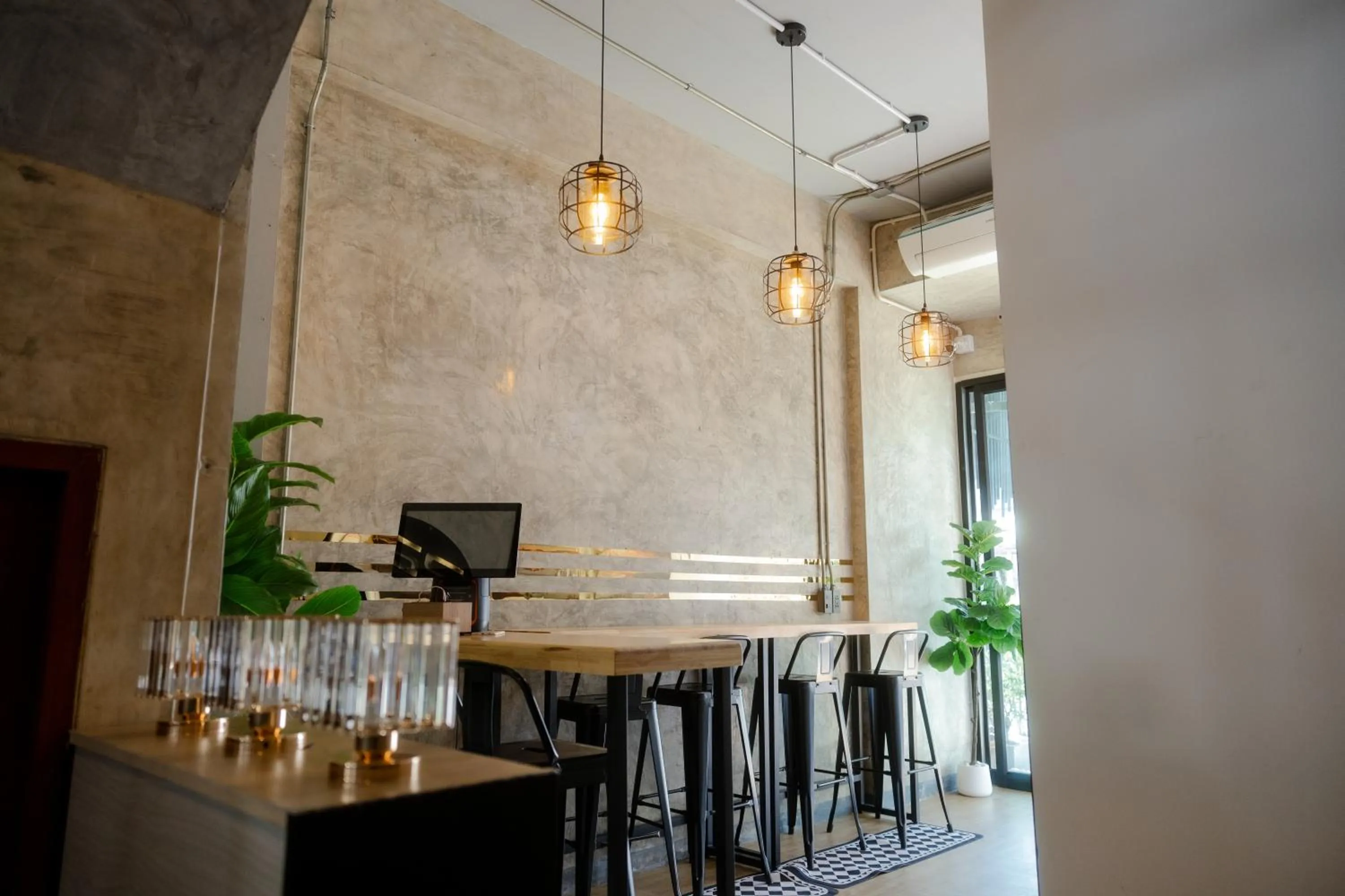 Seating area in 22 Hostel