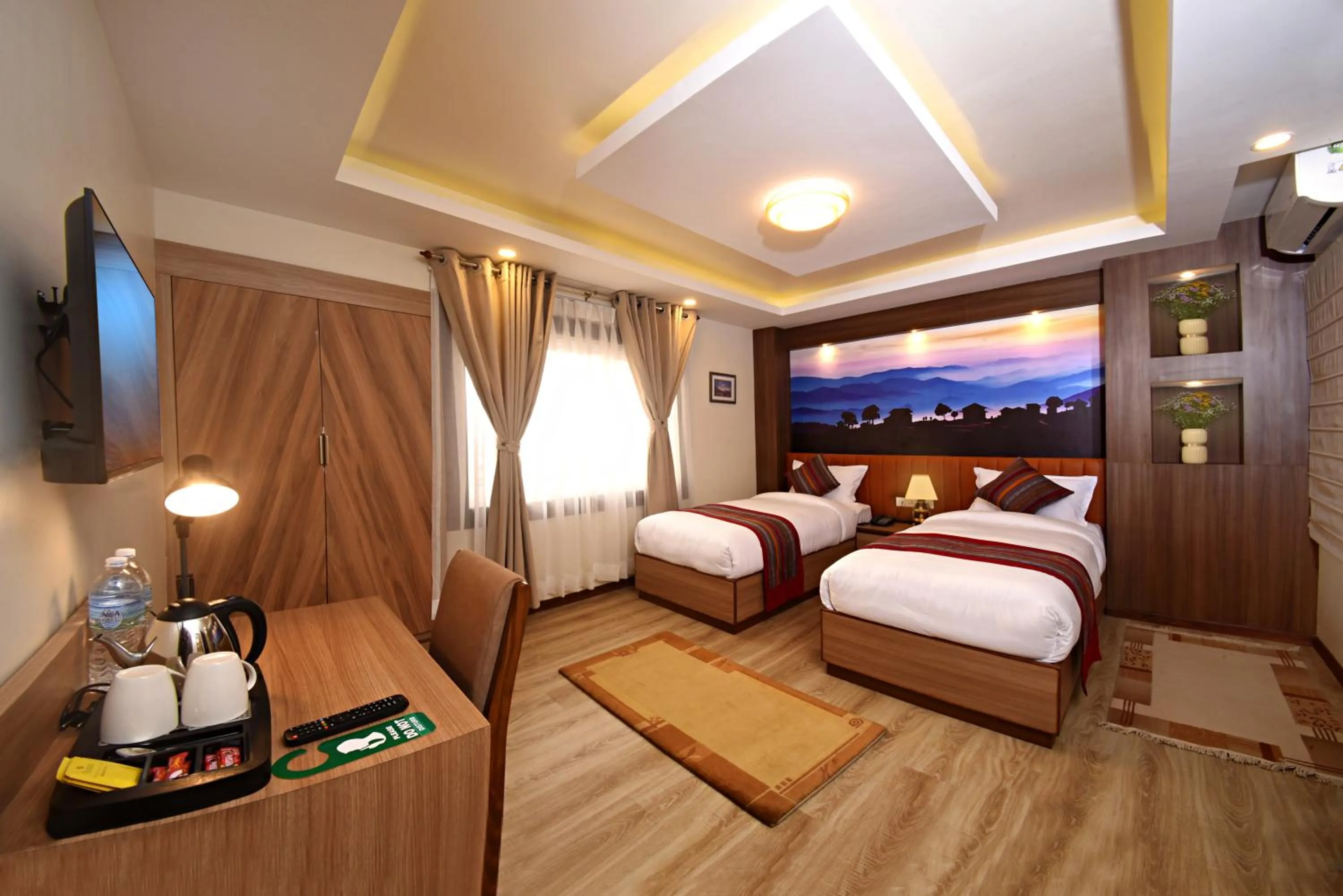 Bed in Hotel Sherpani