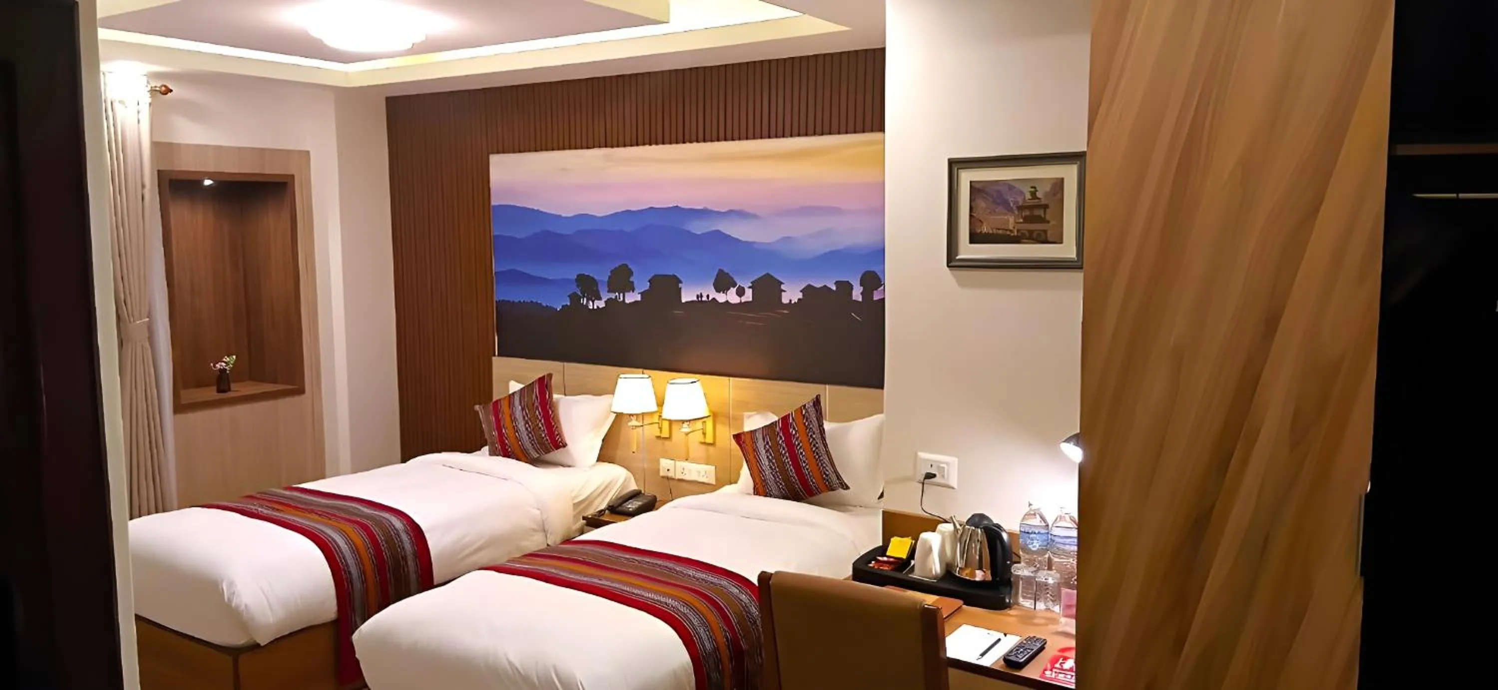 Bed in Hotel Sherpani