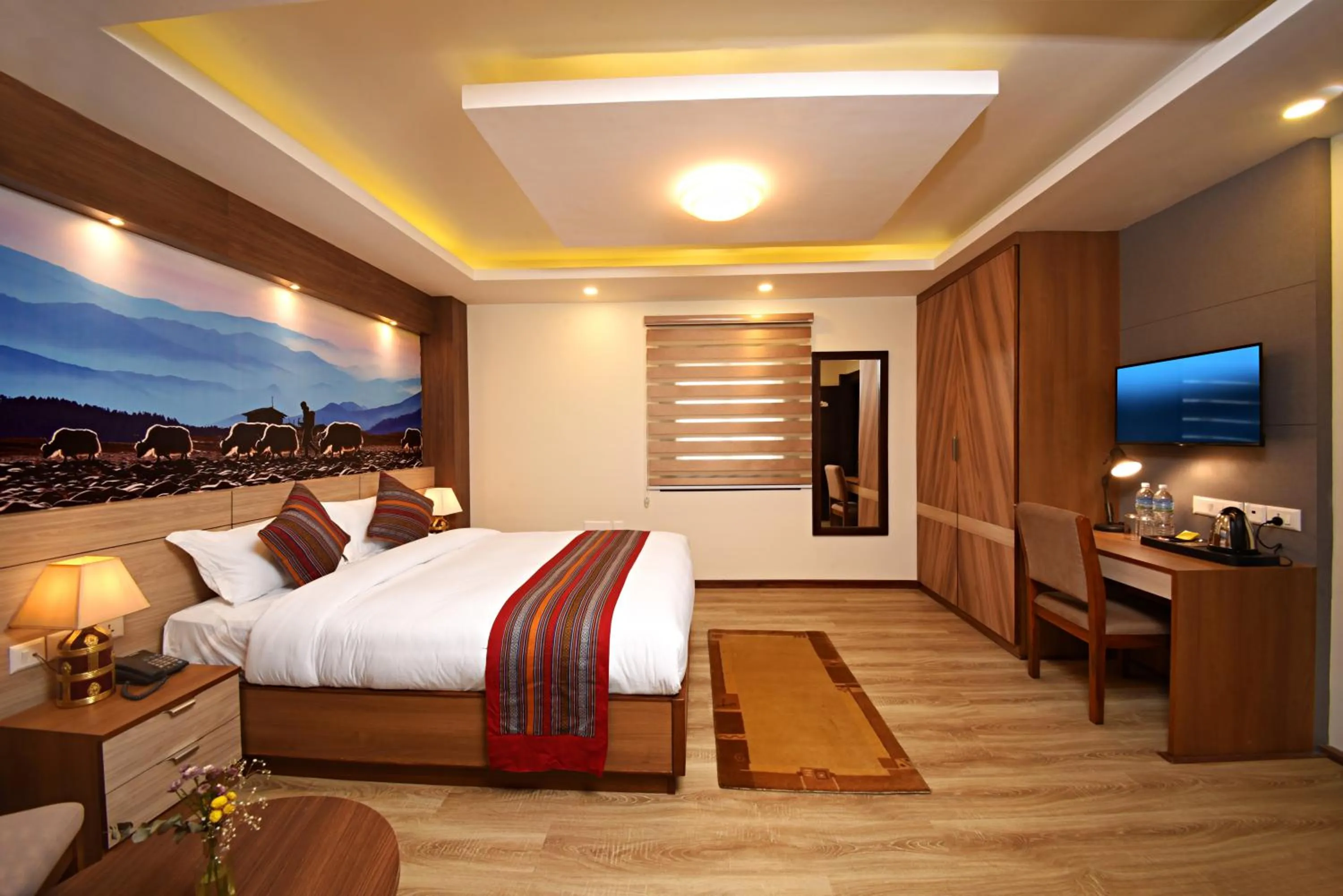 Bedroom, Bed in Hotel Sherpani