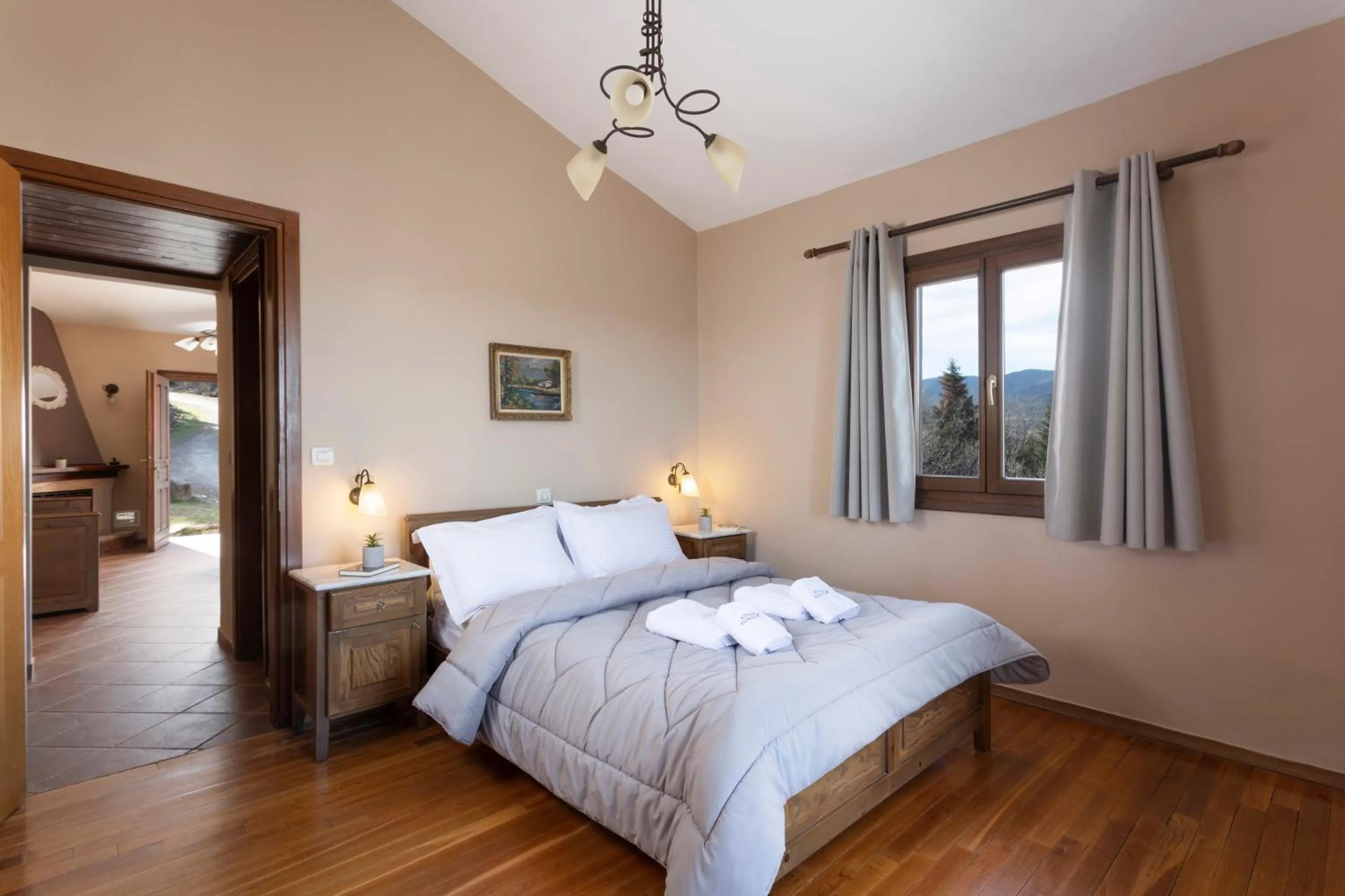 Bedroom, Bed in Ktima Alonaki