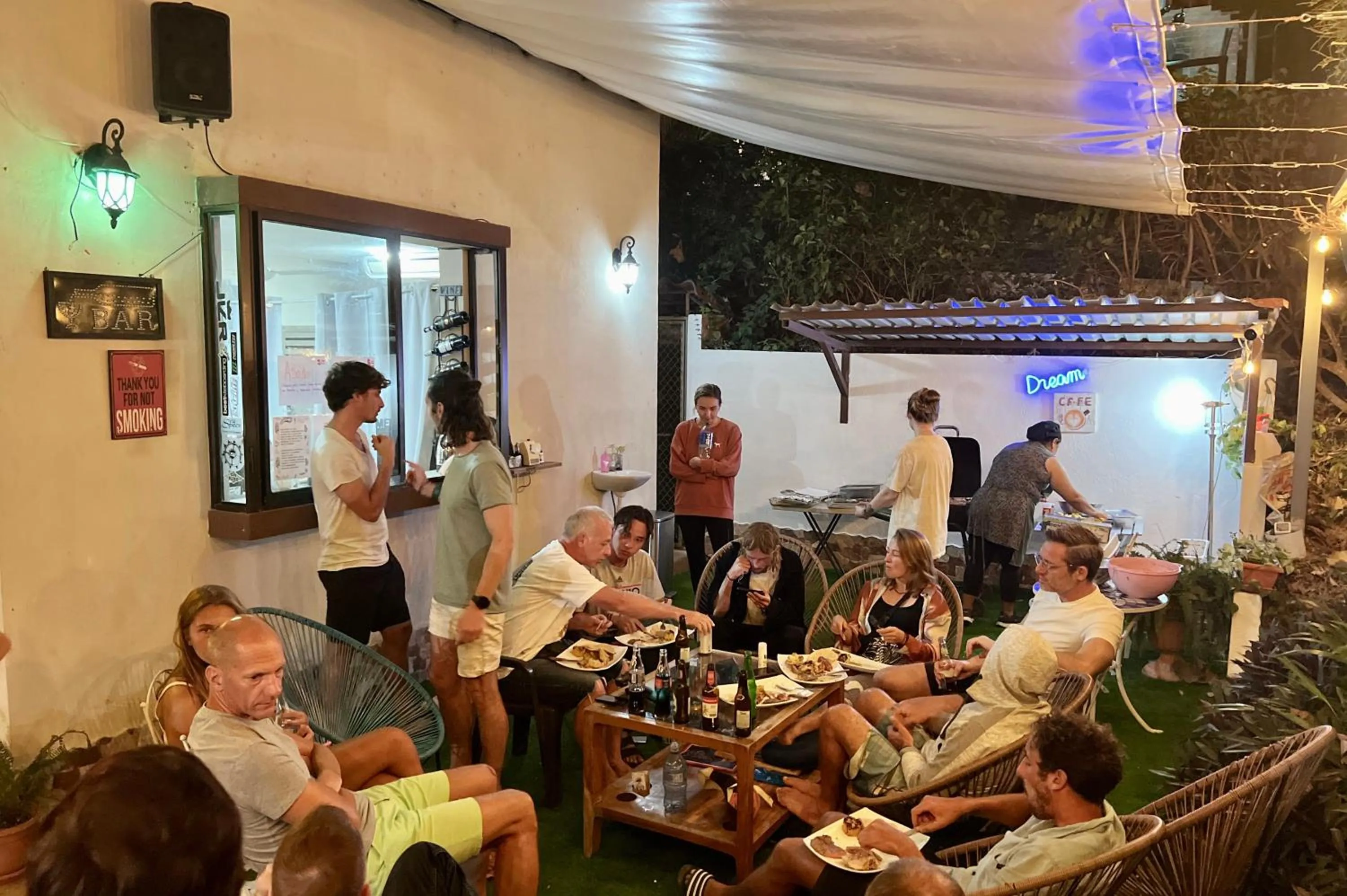 Restaurant/places to eat in Blue Dream Kite Boarding Resort Costa Rica