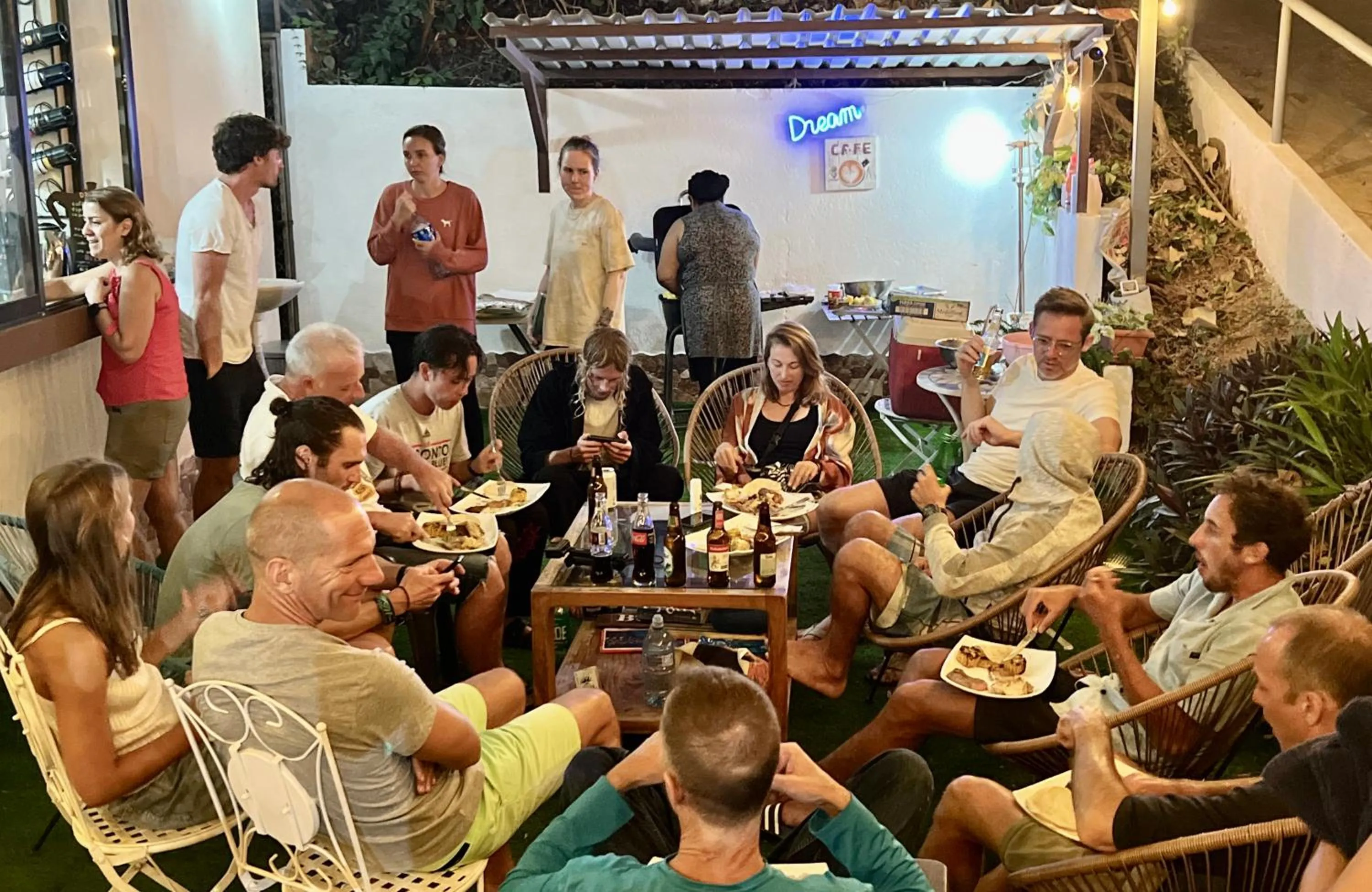 Restaurant/places to eat in Blue Dream Kite Boarding Resort Costa Rica