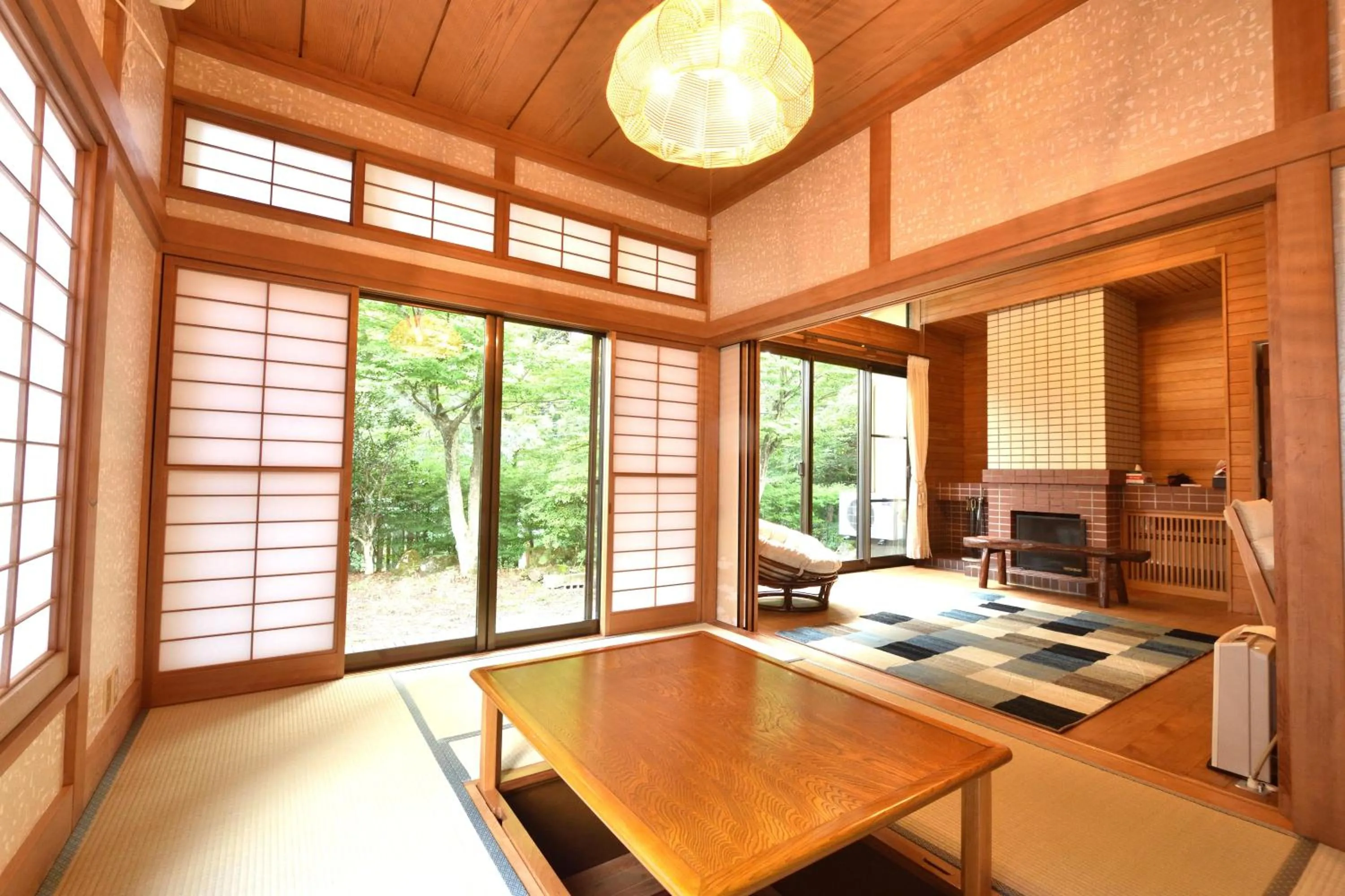 Living room in Akasawa Onsen Ryokan