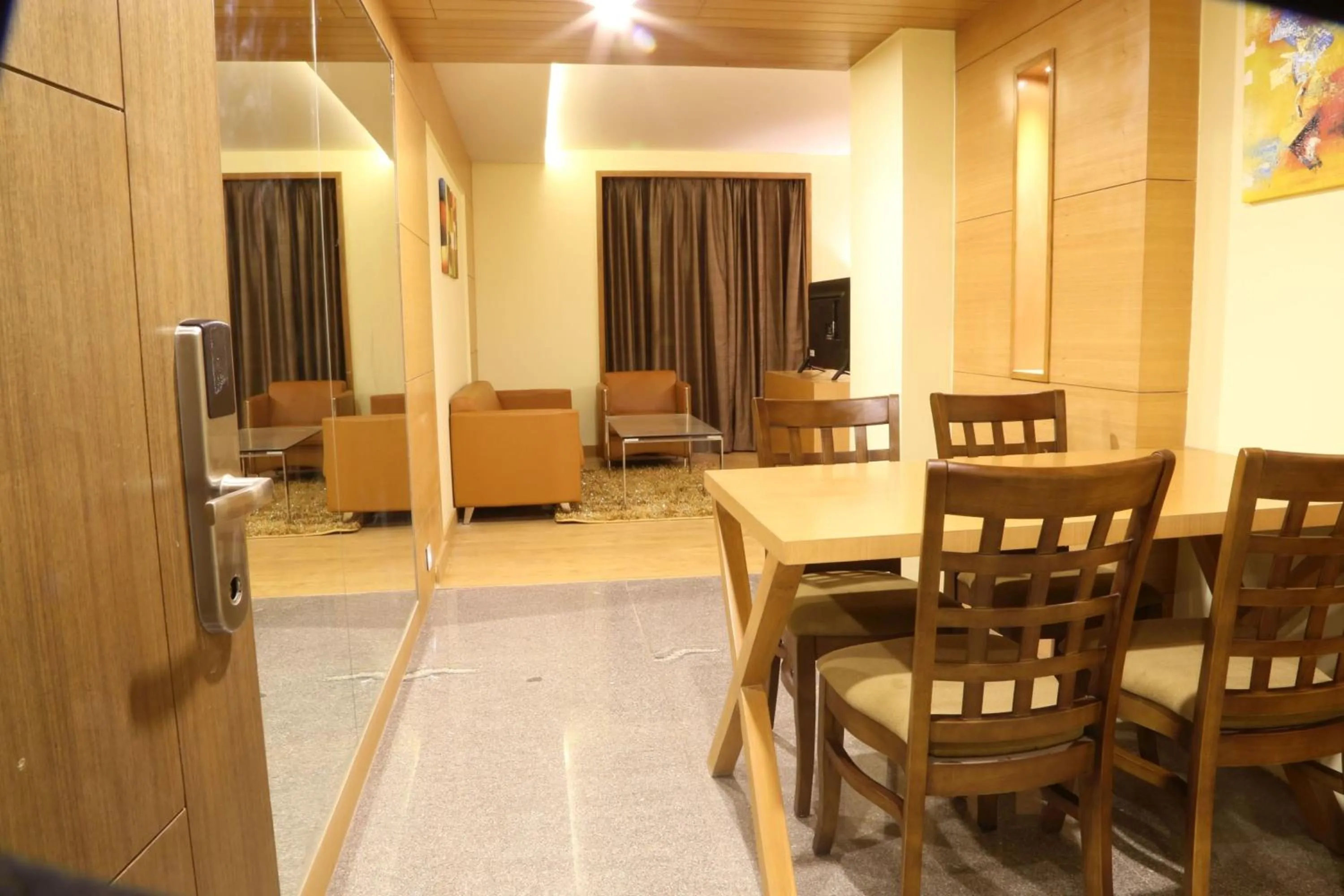 Seating area in The Fern Residency Mundra