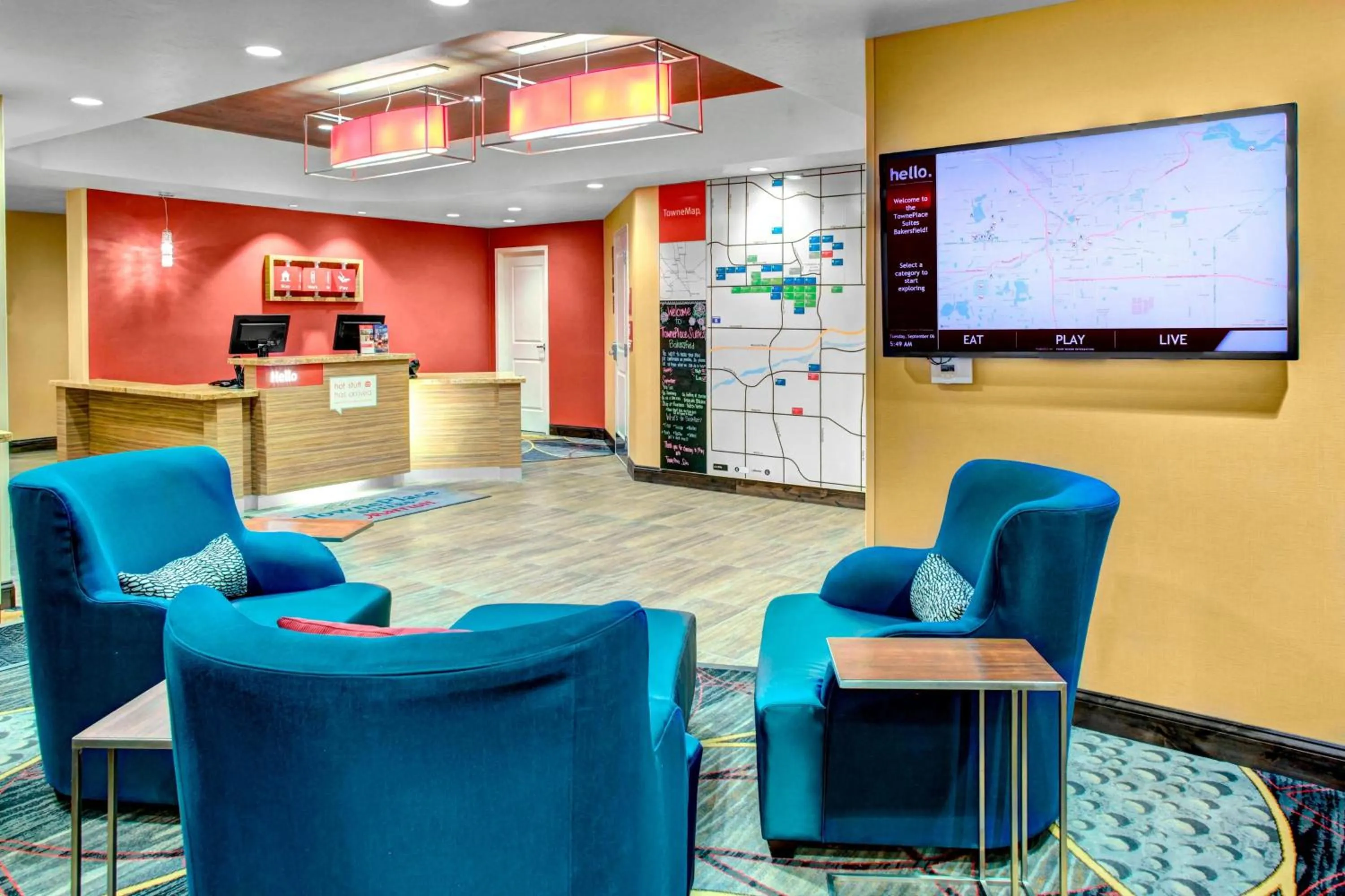 Lobby or reception in TownePlace Suites by Marriott Bakersfield West
