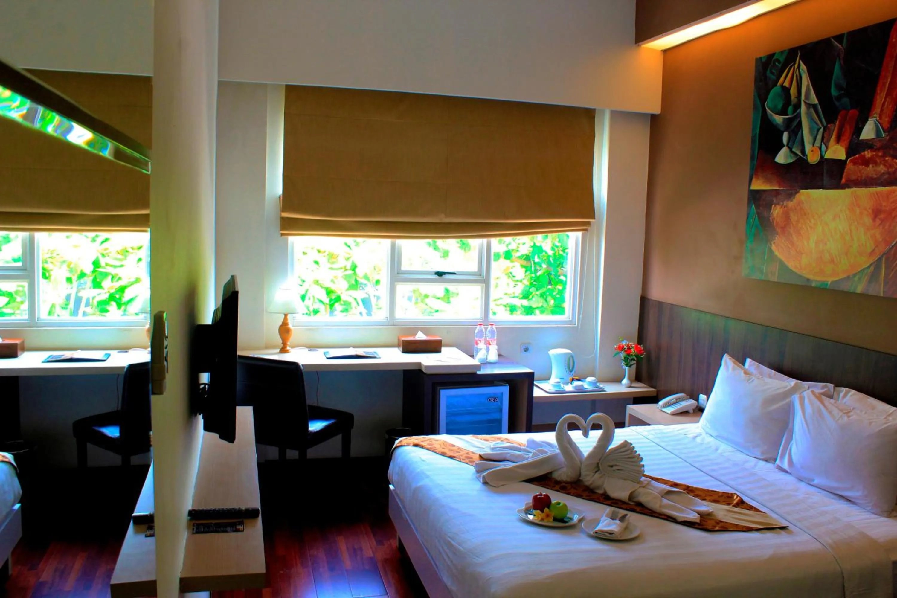 Photo of the whole room, Bed in Kyriad Arra Hotel Cepu