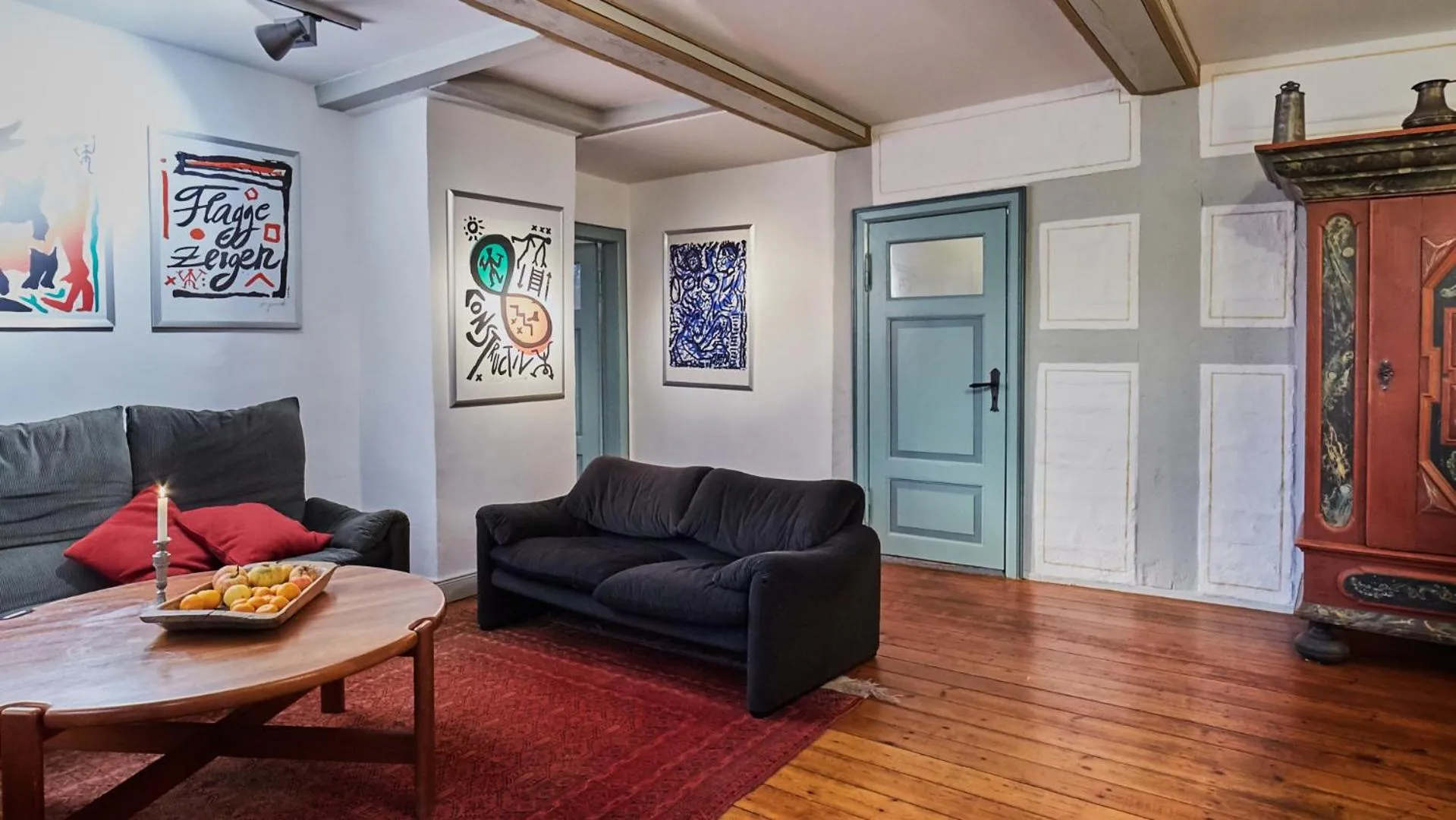 Living room in Klosterkrug Apartments