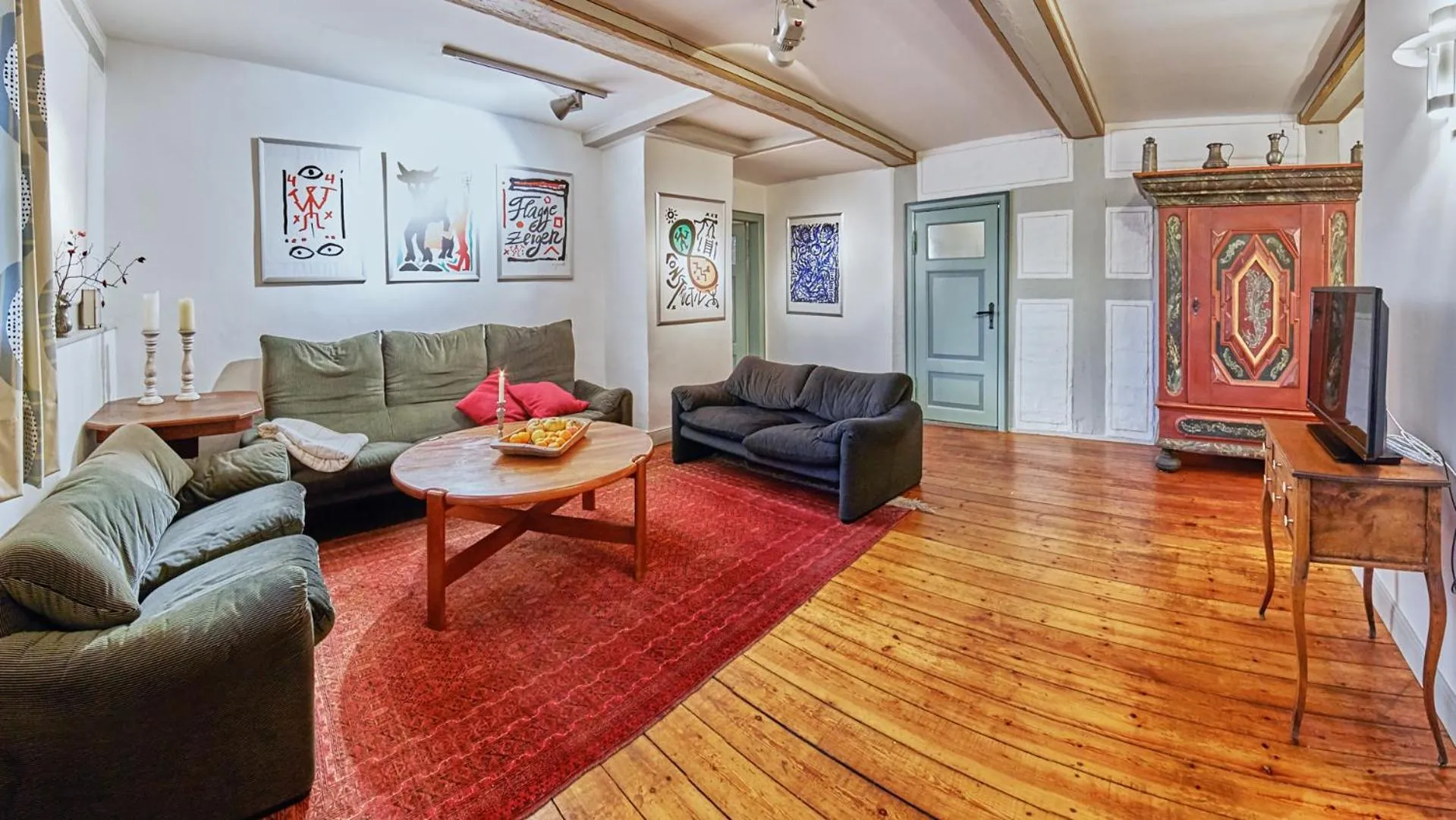 Living room in Klosterkrug Apartments