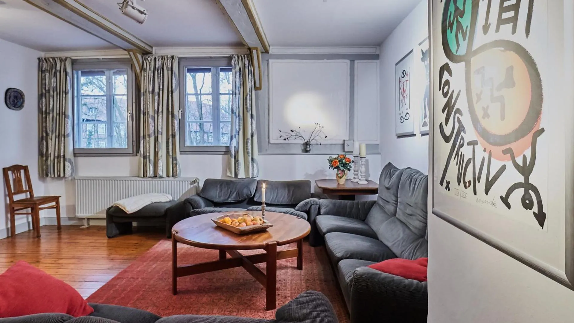 Living room in Klosterkrug Apartments