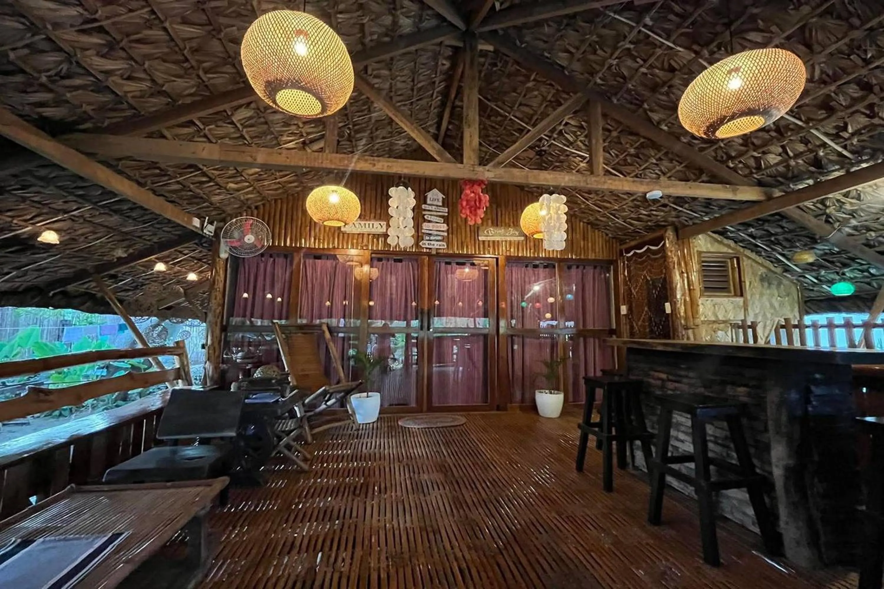 Seating area in Balai Balatong Ilocos near Laoag Airport