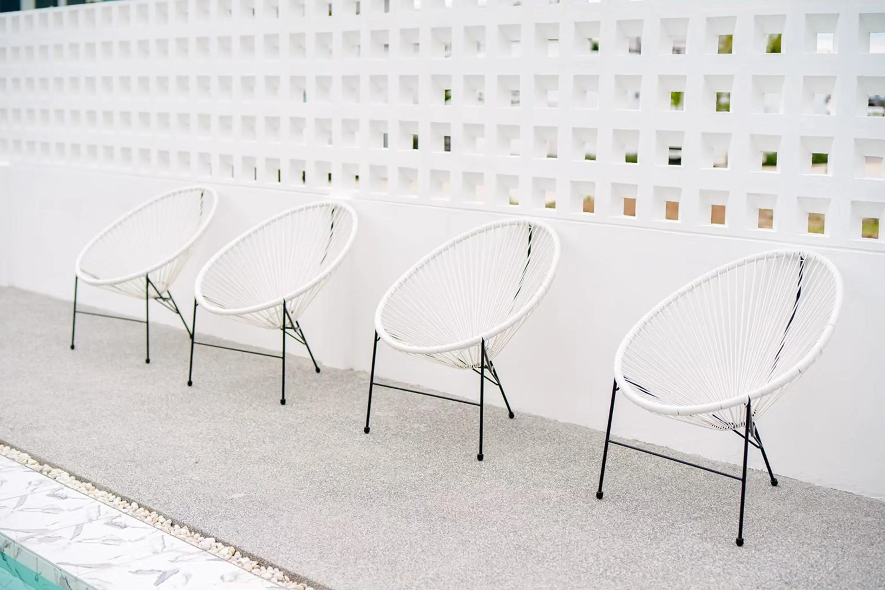 Seating area in The Modern Pool Villa Hua Hin