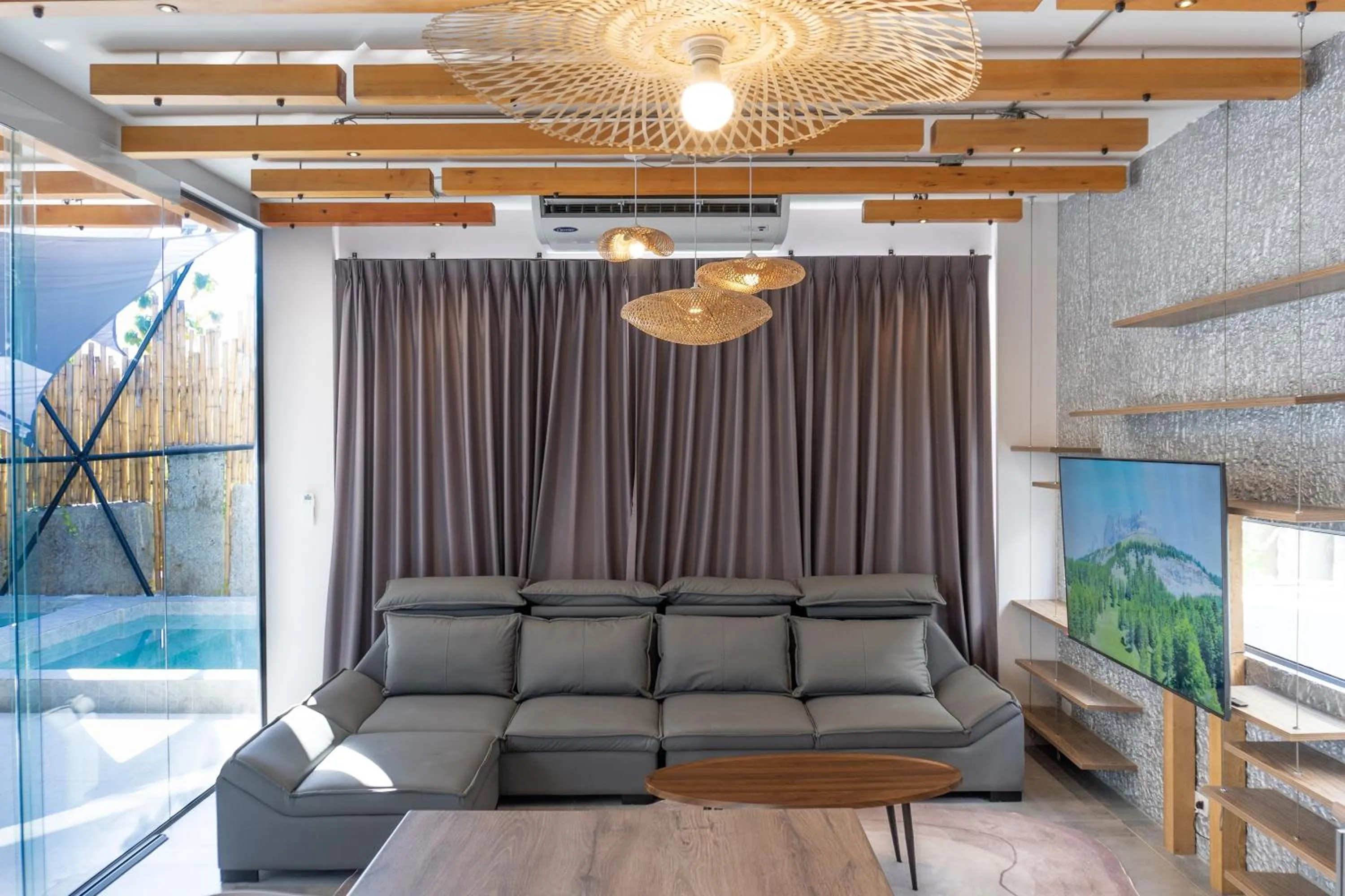 Seating area in The Modern Pool Villa Hua Hin