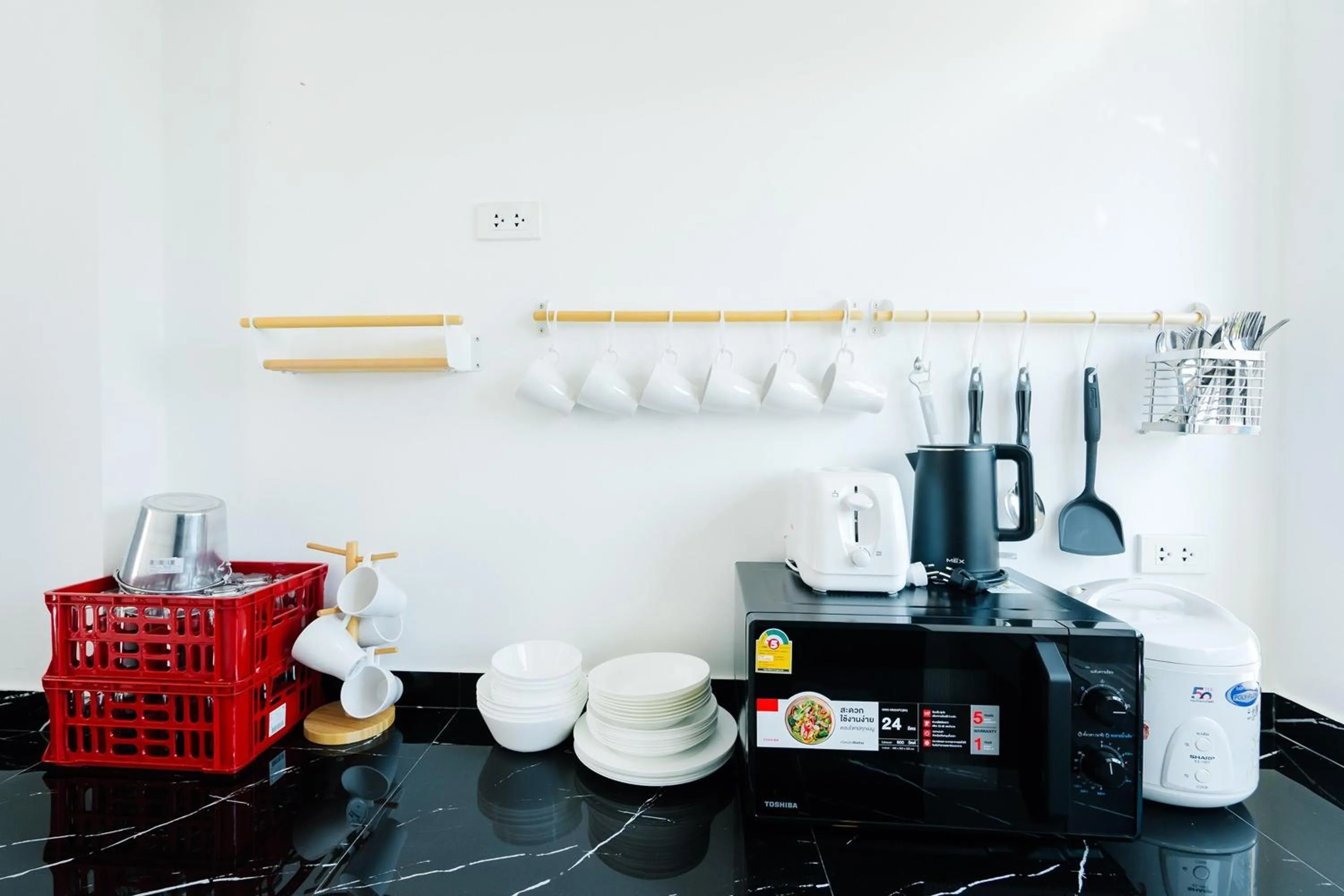 Kitchen or kitchenette in The Modern Pool Villa Hua Hin