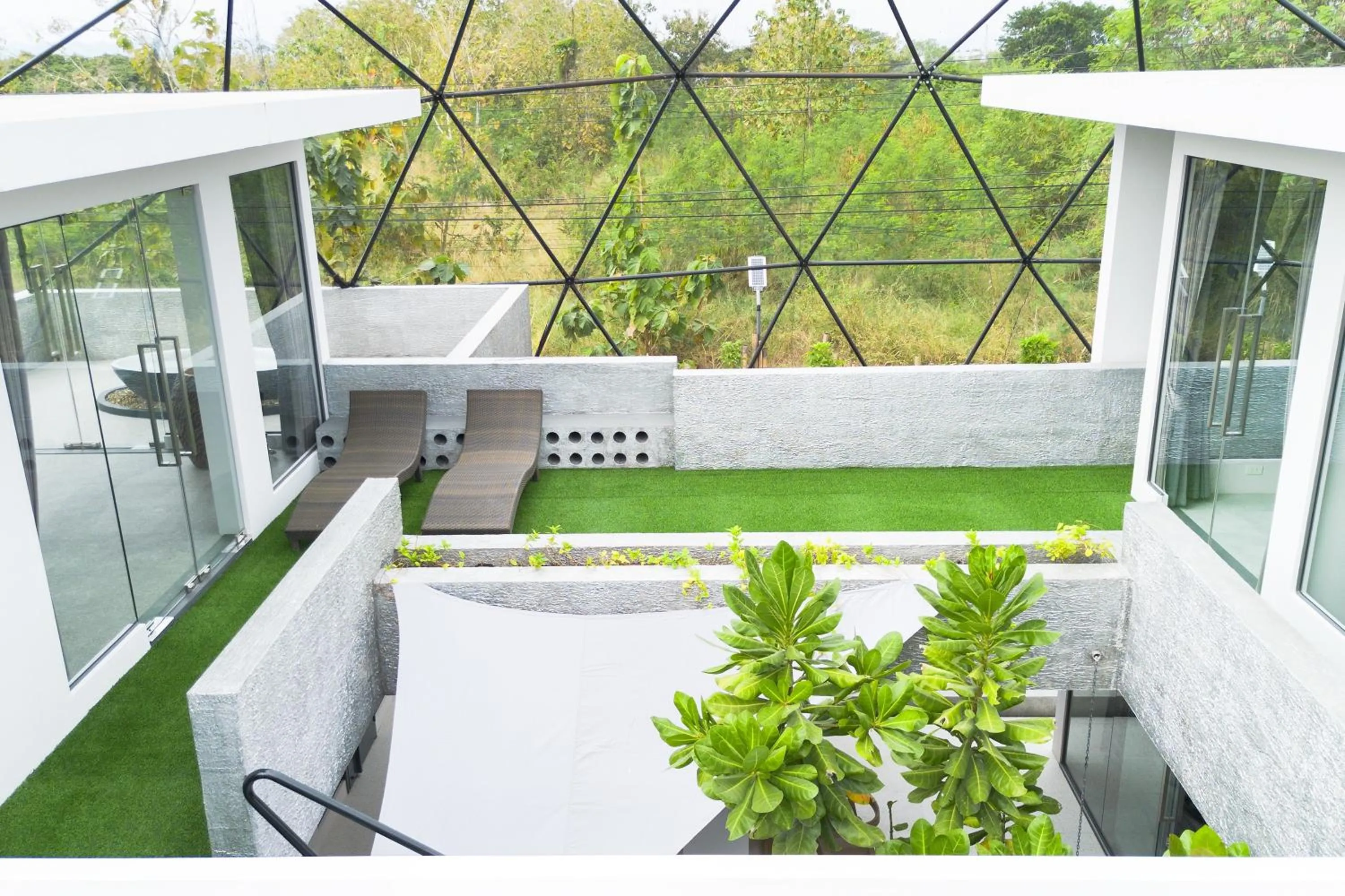 Seating area in The Modern Pool Villa Hua Hin