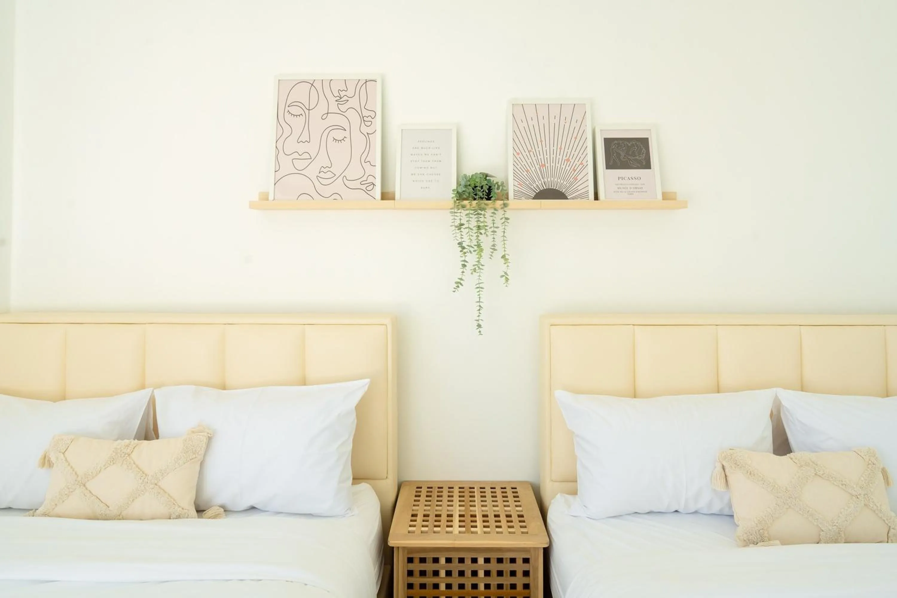 Bed in The Modern Pool Villa Hua Hin