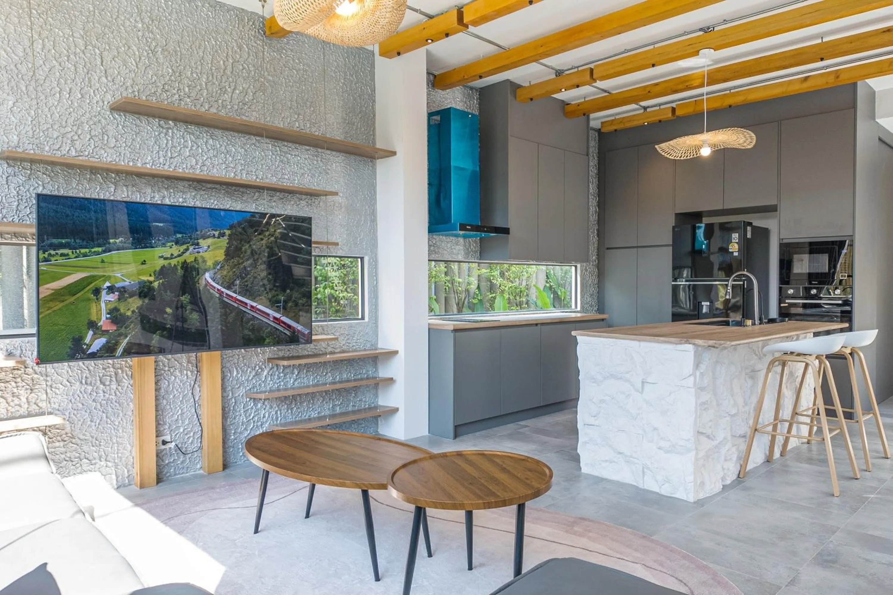 Kitchen or kitchenette in The Modern Pool Villa Hua Hin