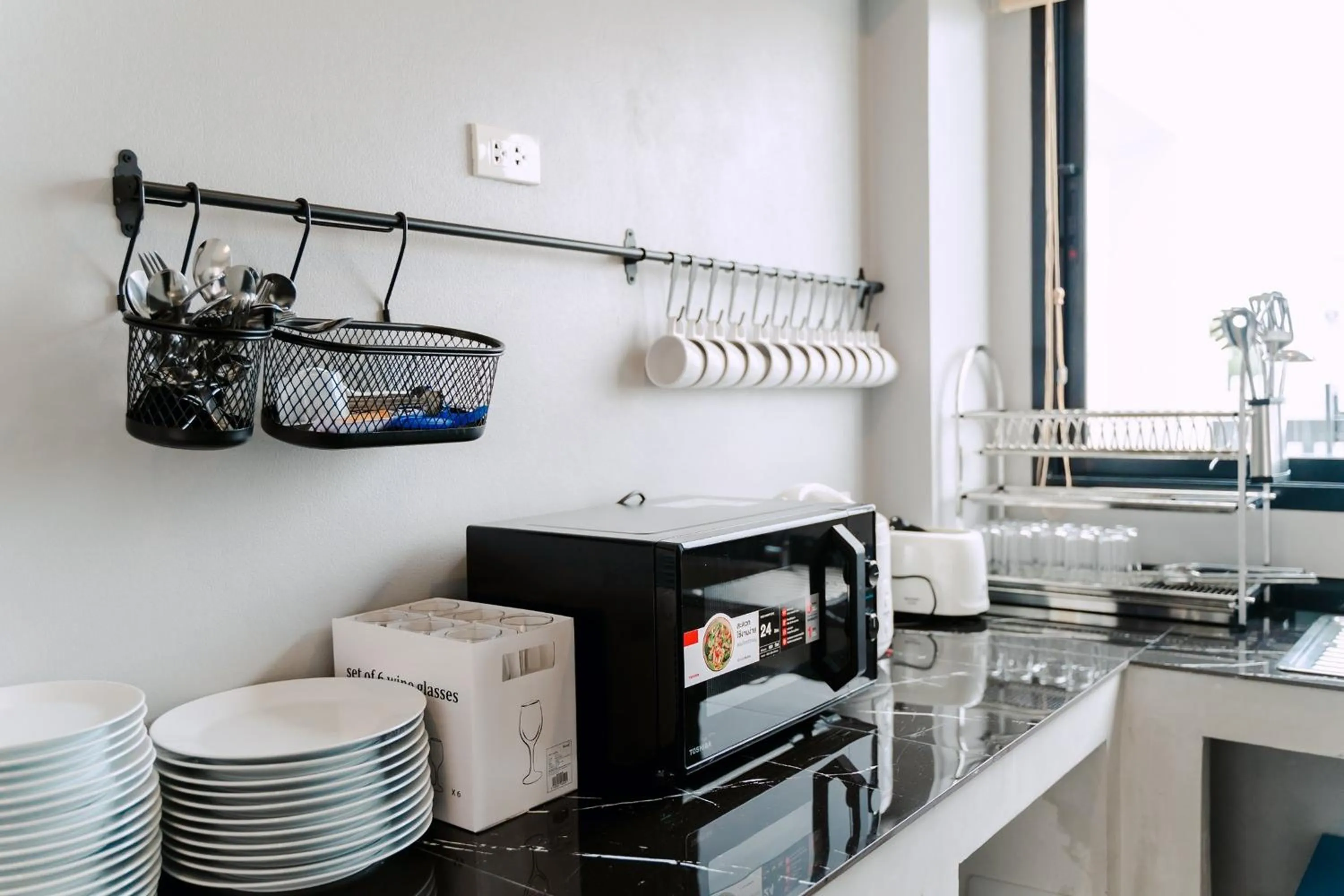 Kitchen or kitchenette in The Modern Pool Villa Hua Hin