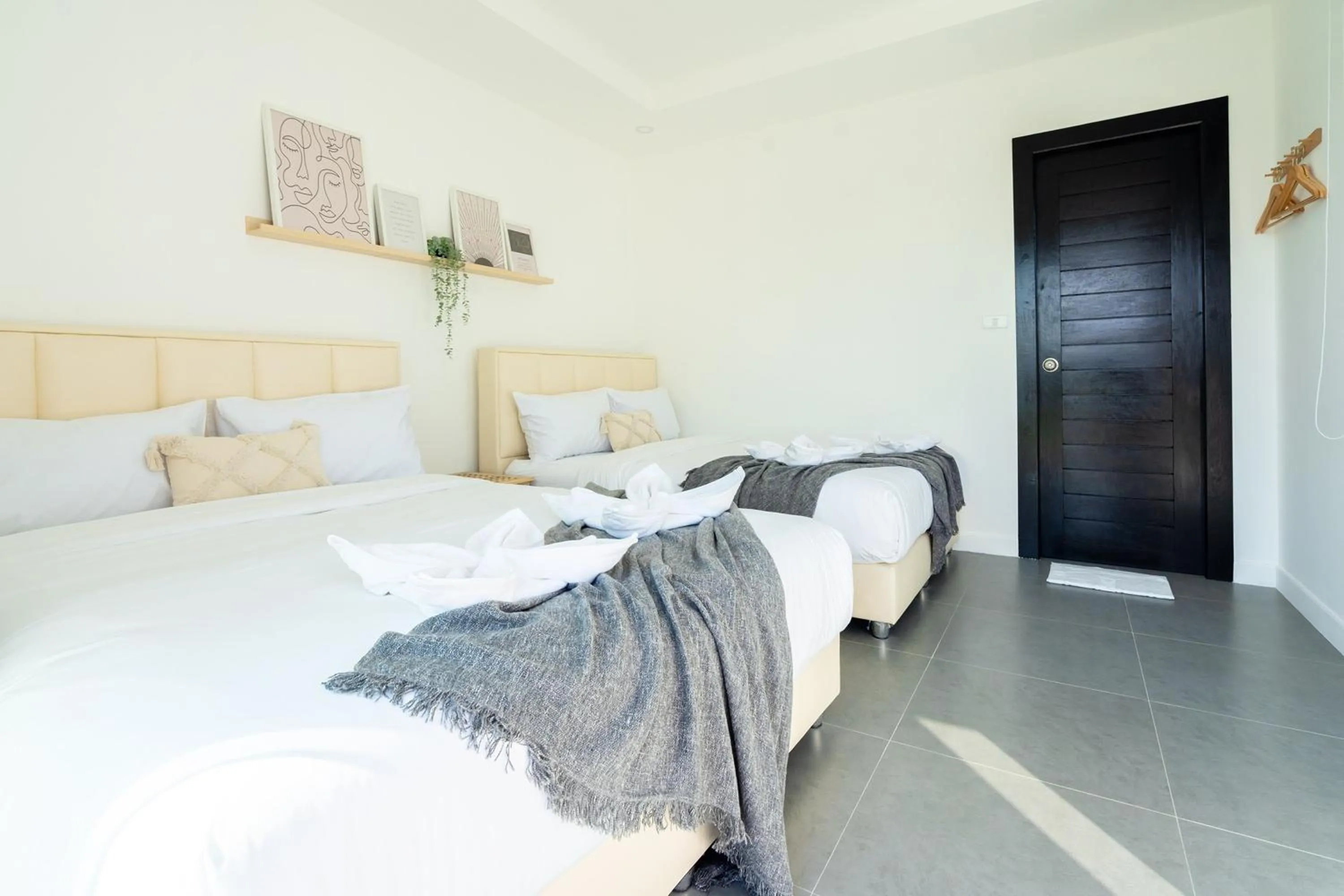 Bed in The Modern Pool Villa Hua Hin