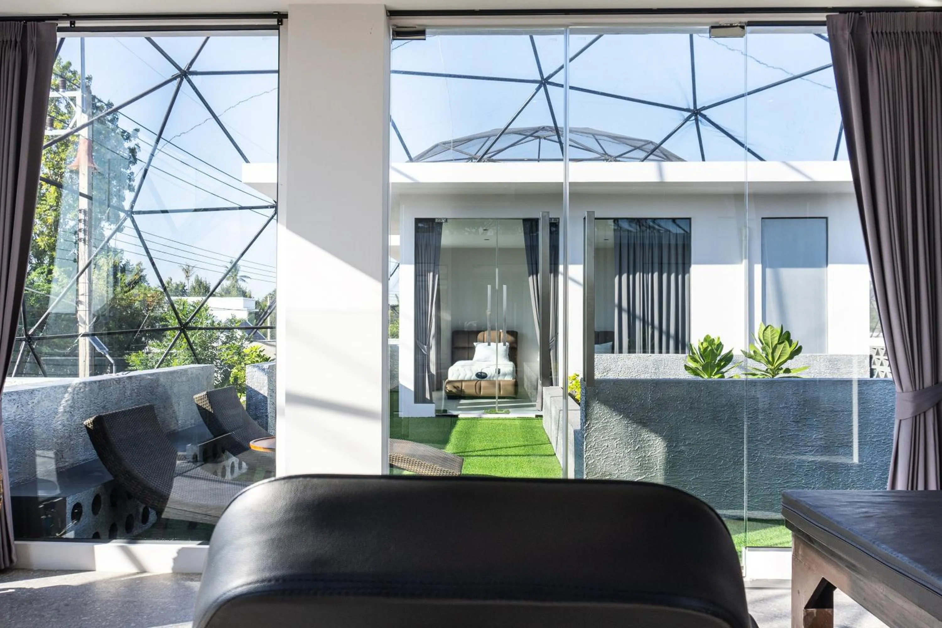 Seating area in The Modern Pool Villa Hua Hin