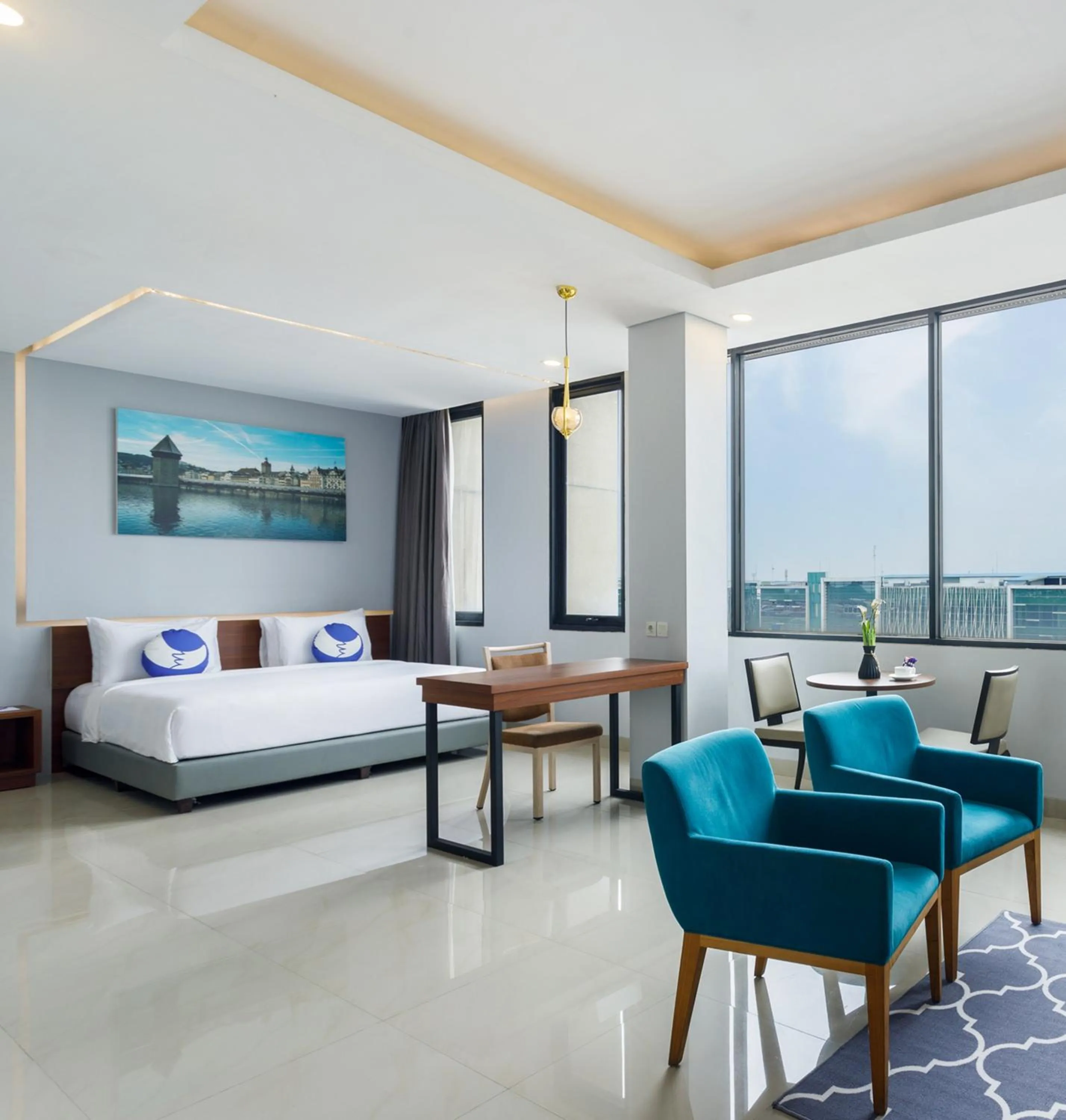 Living room, Bed in FOX Lite Hotel Cikarang