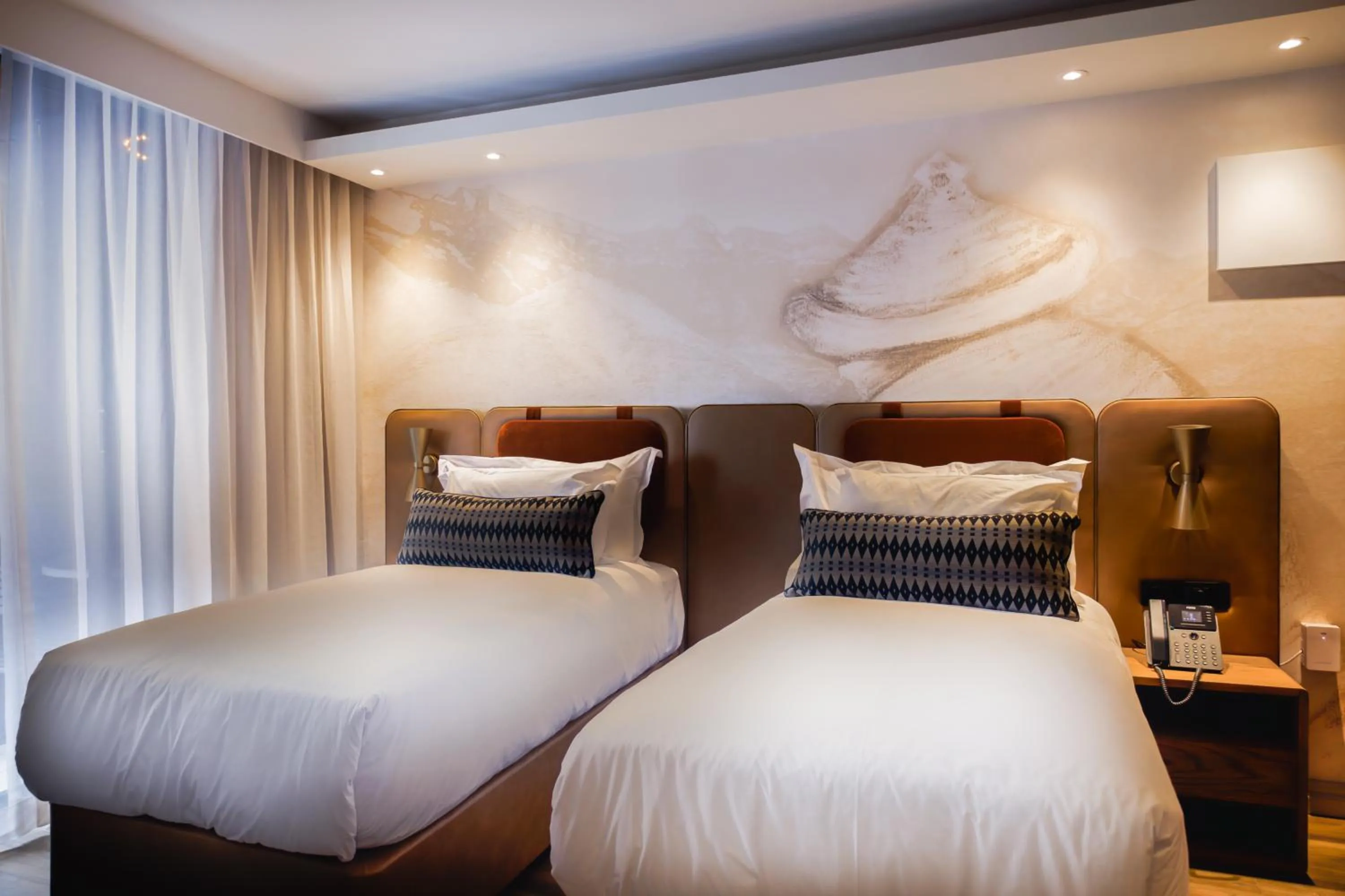 Bed in Mpilo Boutique Hotel