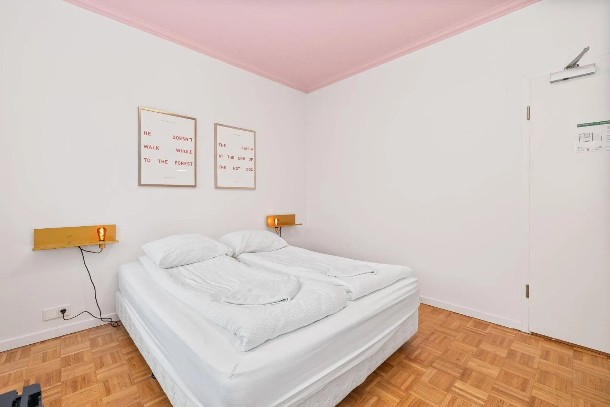 Bedroom, Bed in Downtown Reykjavík Baldursbrá Guesthouse