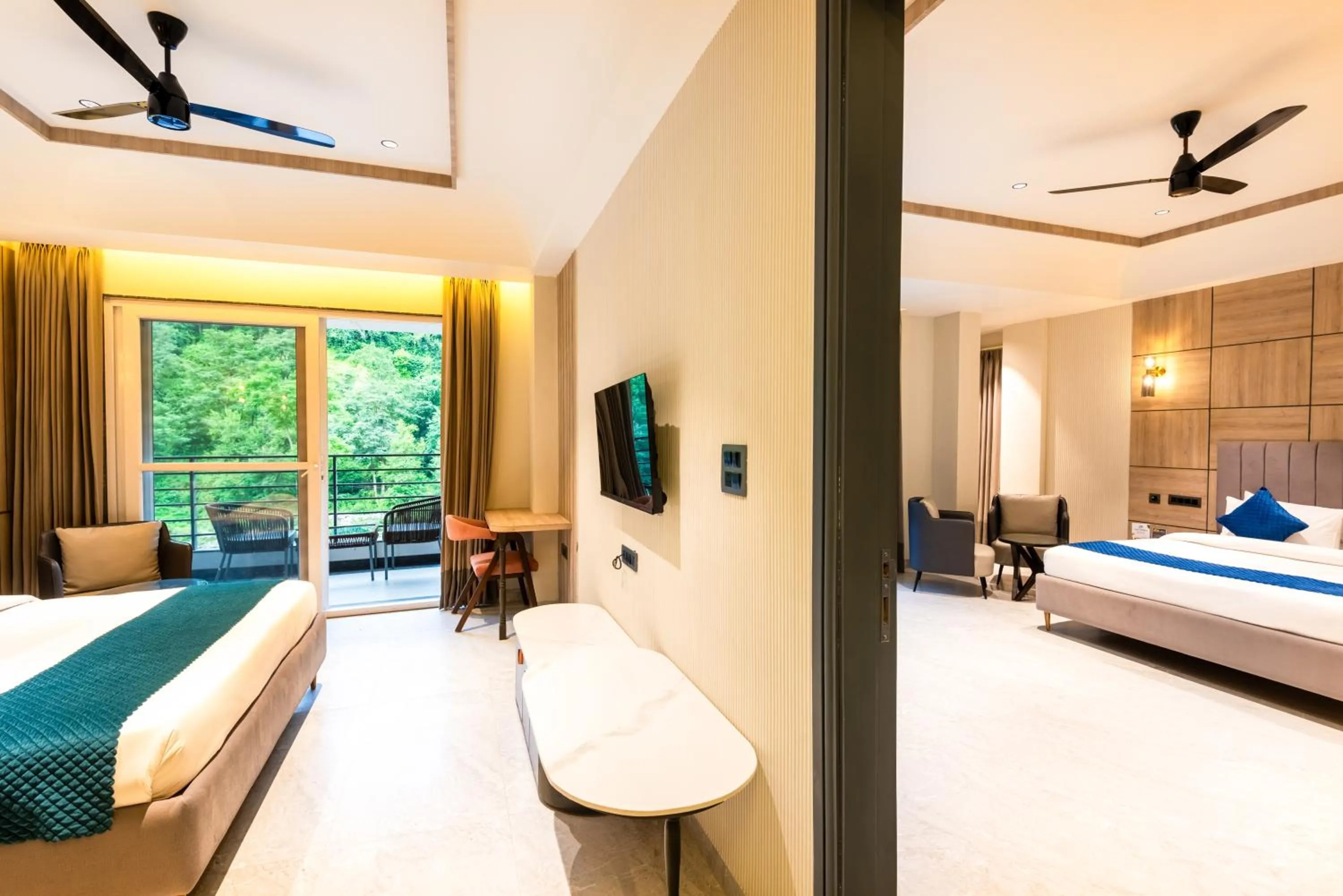 Property building, Bed in DLS Divine River Resort and Spa, Rishikesh