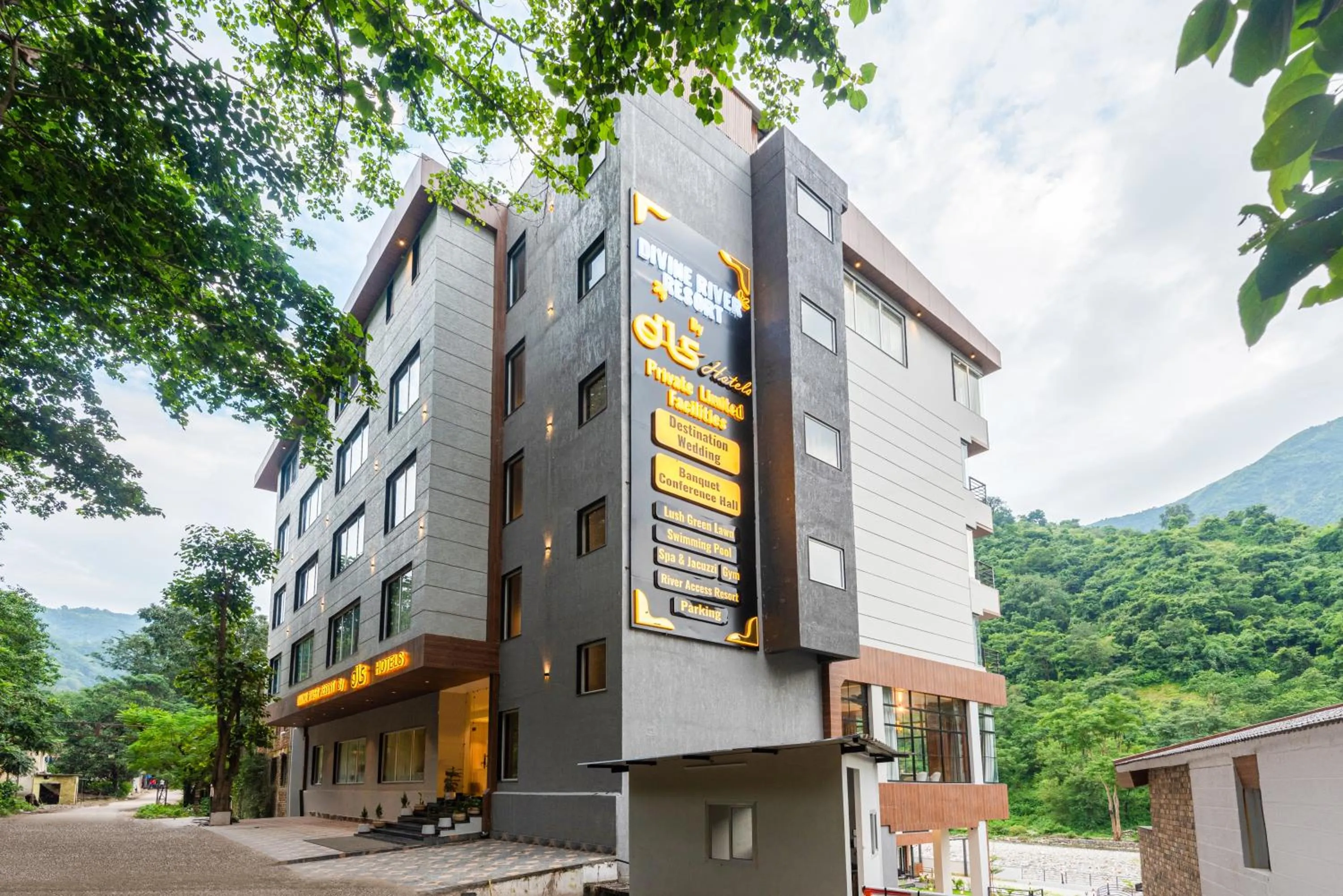 Property building in DLS Divine River Resort and Spa, Rishikesh