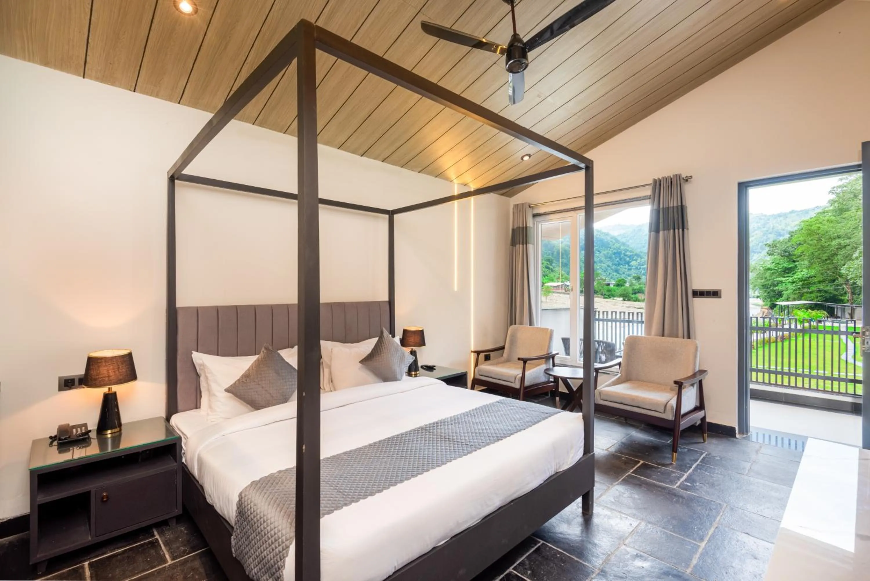 Property building, Bed in DLS Divine River Resort and Spa, Rishikesh