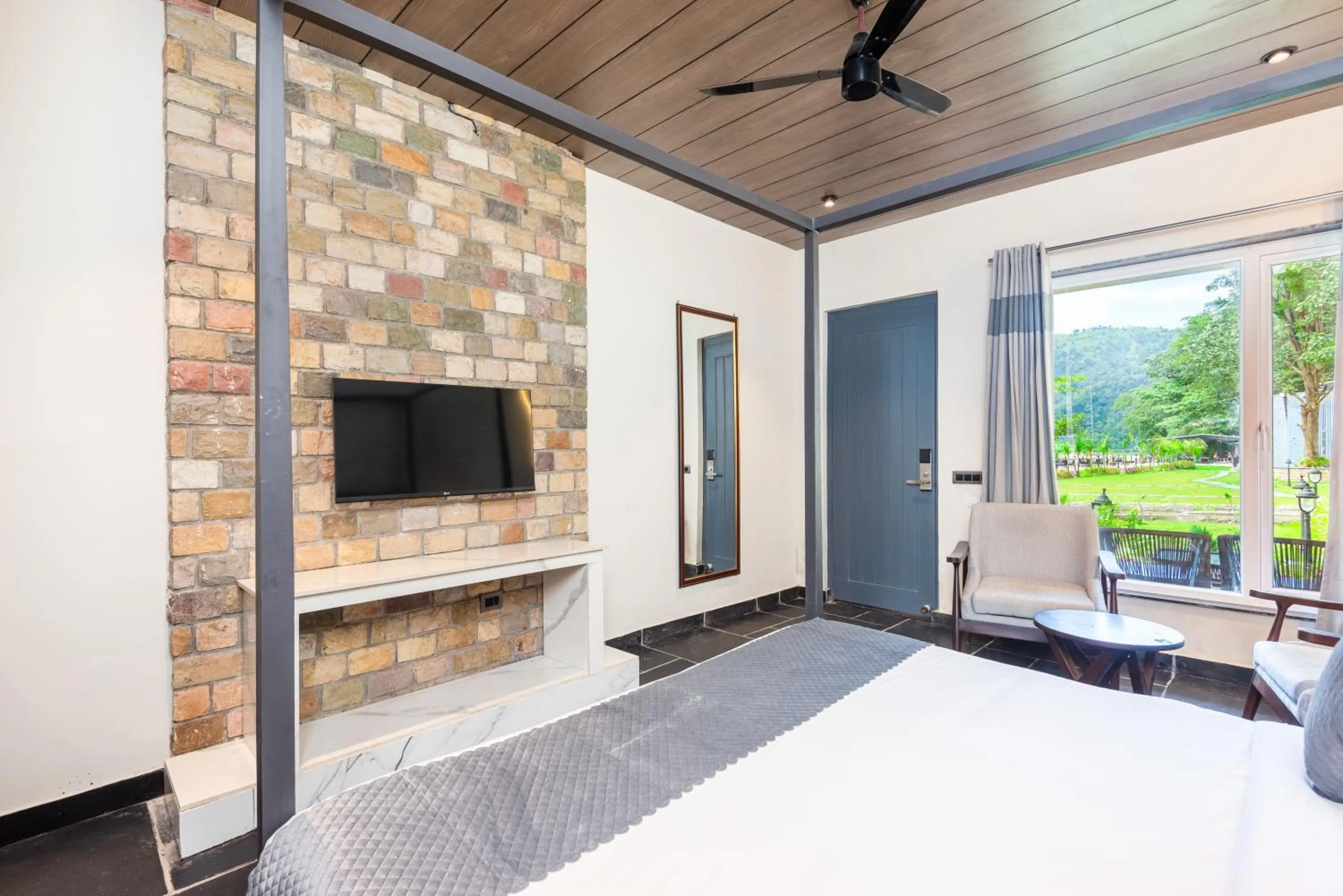 Bed in DLS Divine River Resort and Spa, Rishikesh