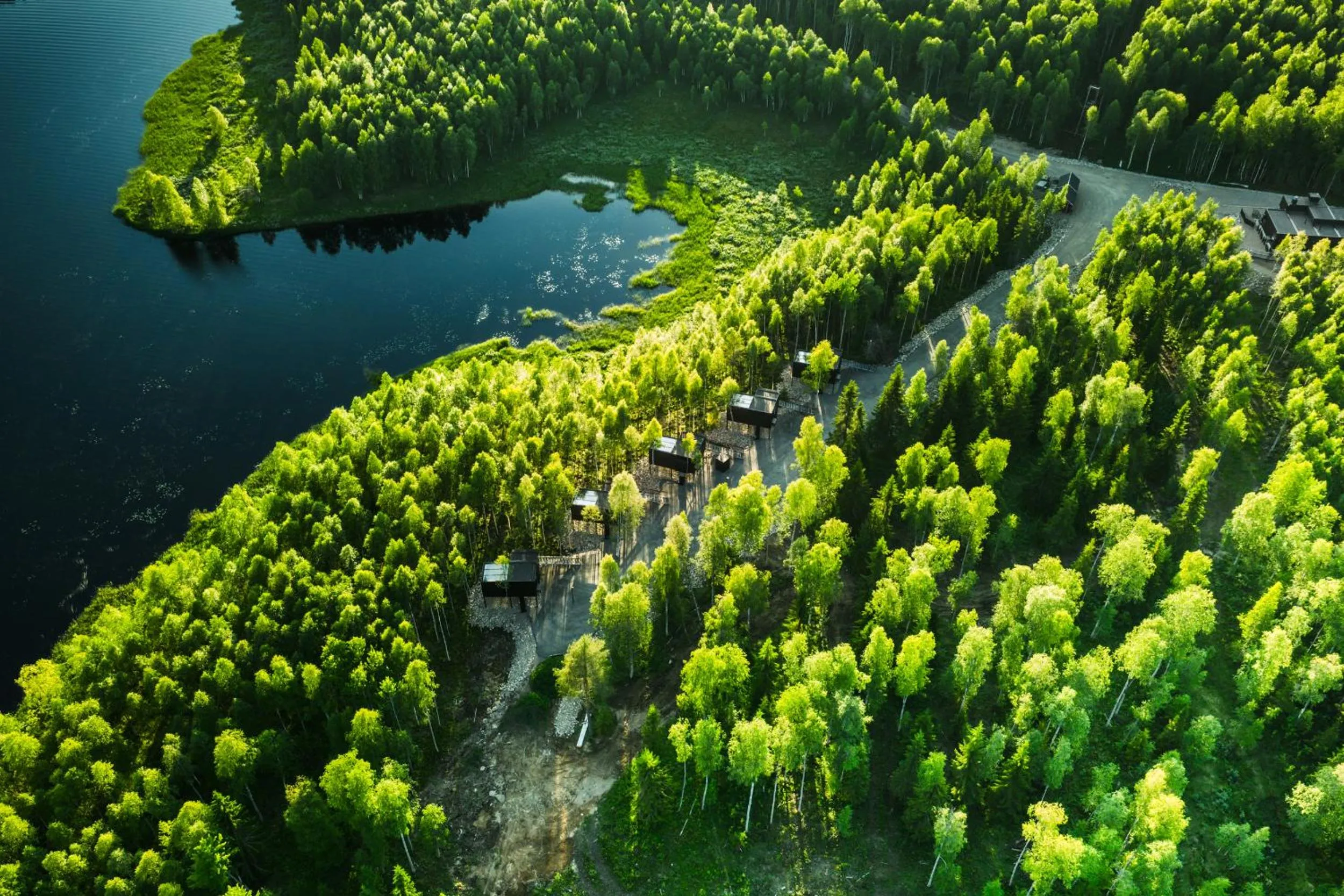 Property building in Silver Birch Resort Lapland