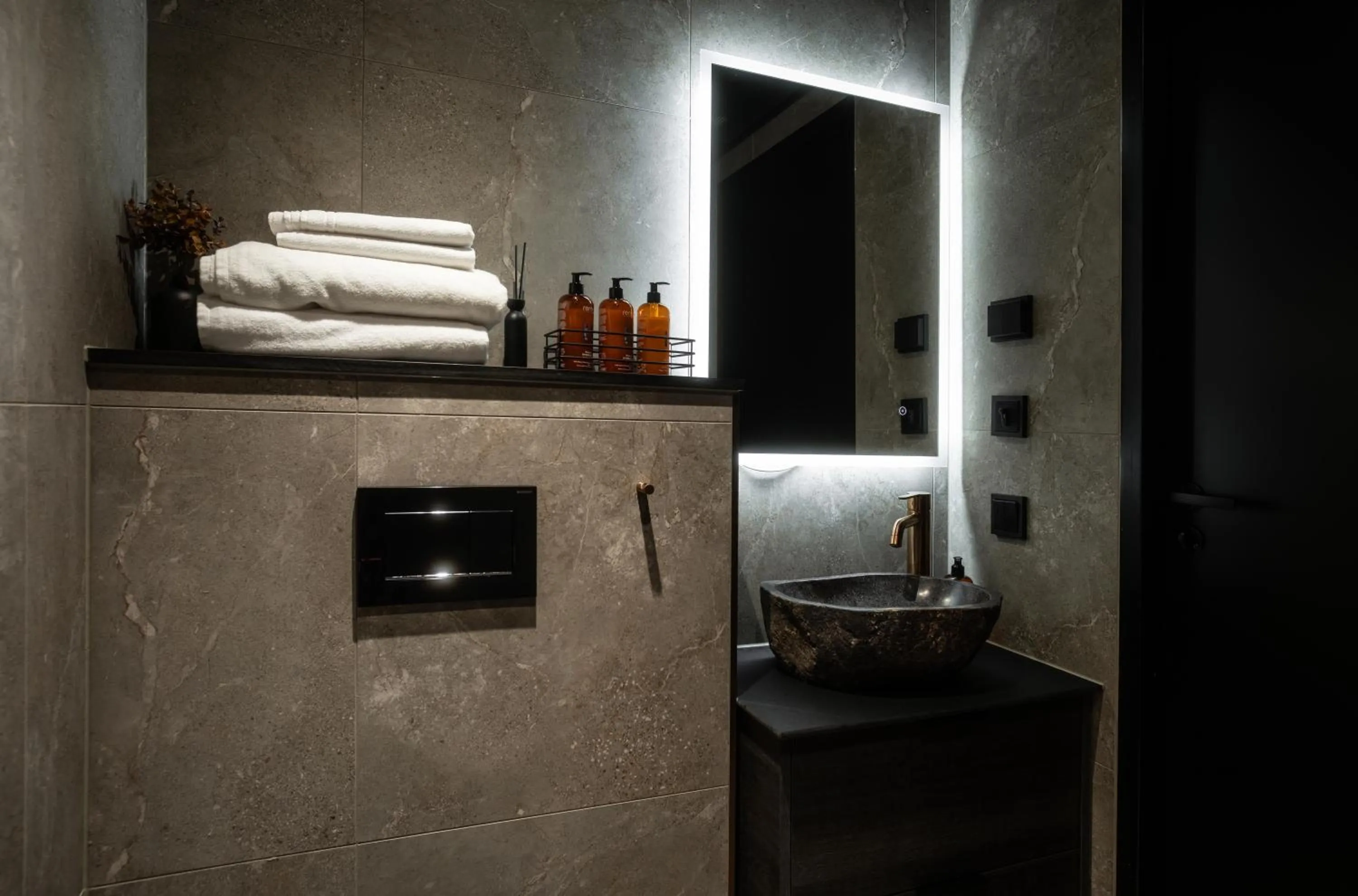 Bathroom in Silver Birch Resort Lapland