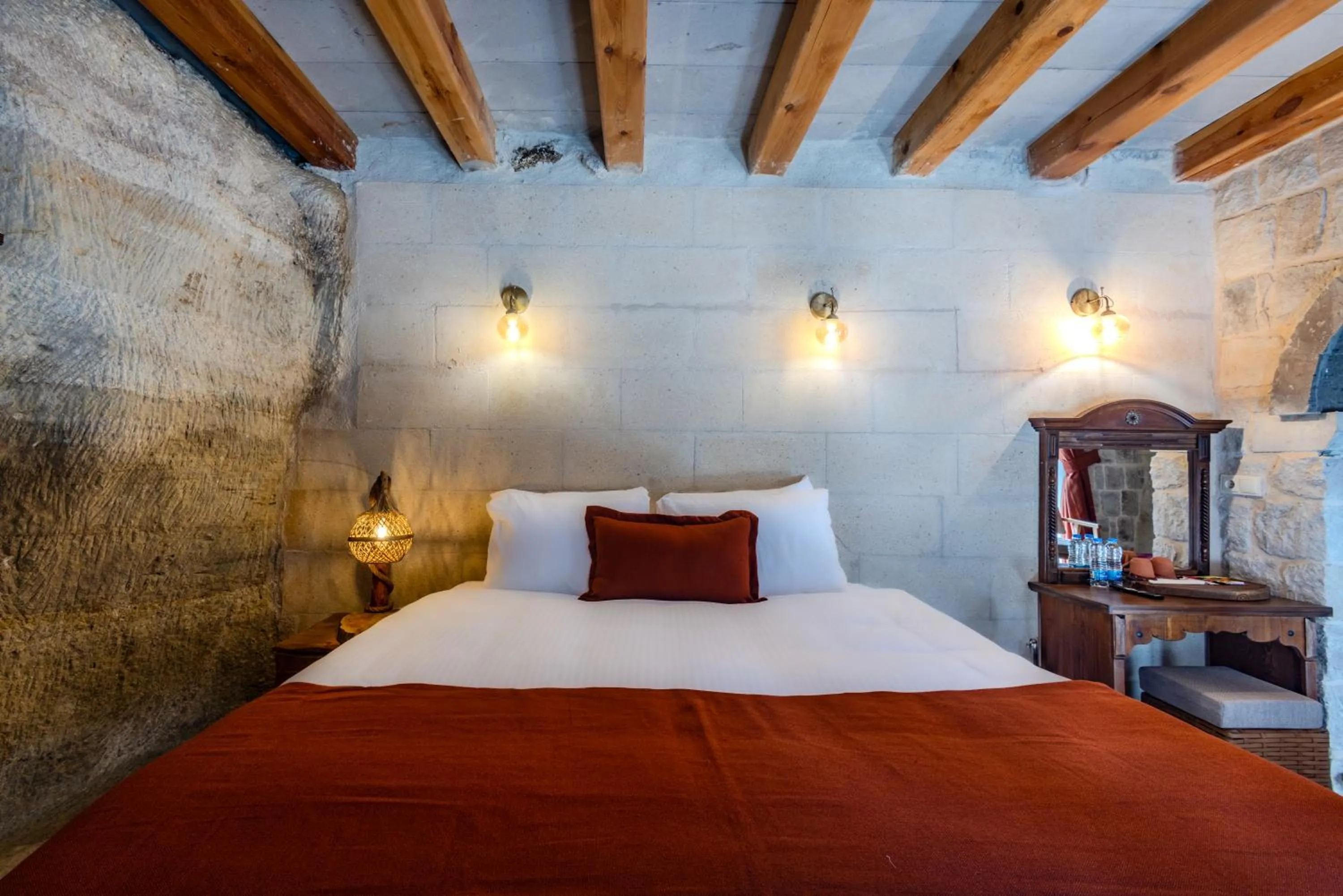 Bed in Gala Cave Cappadocia