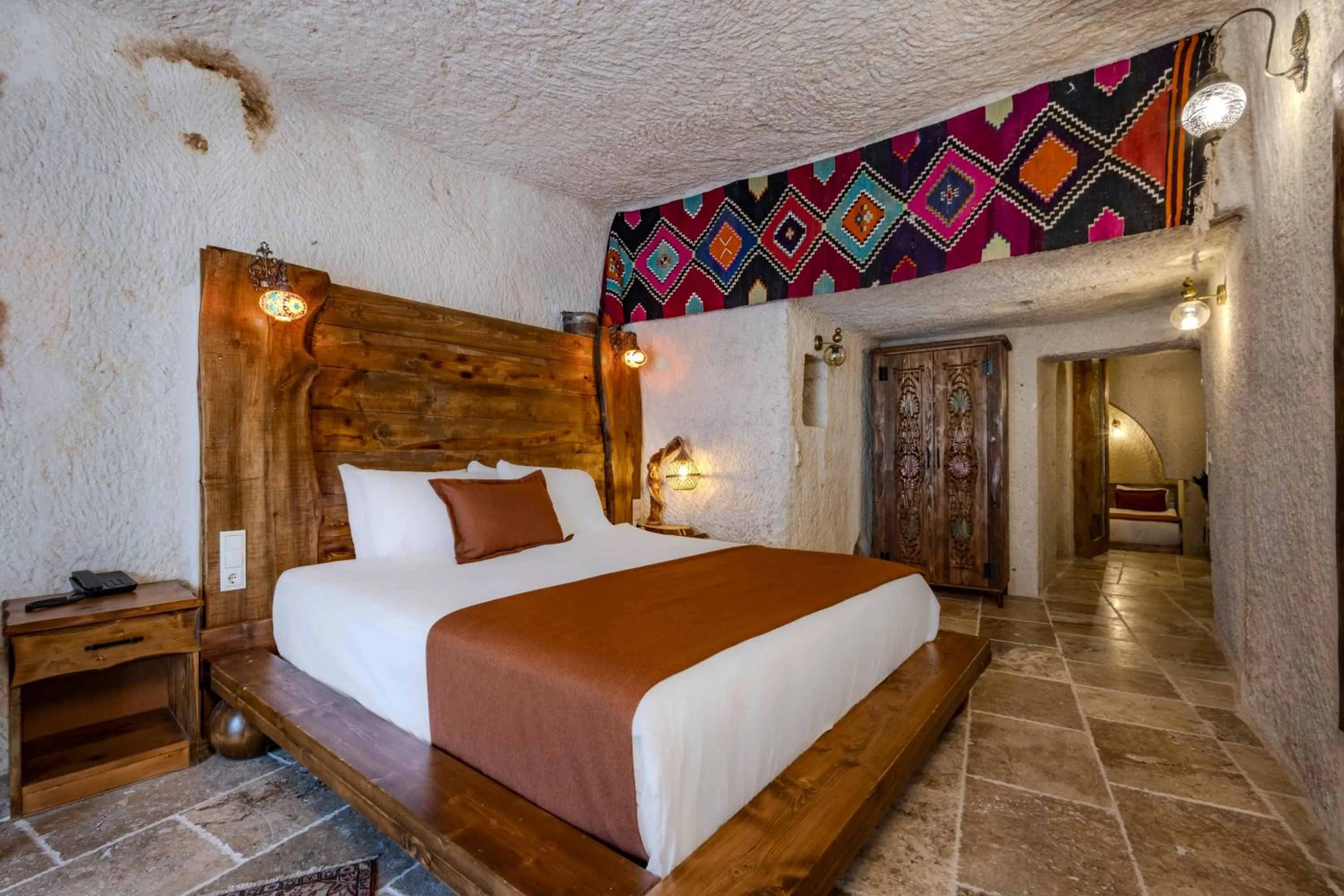 Bed in Gala Cave Cappadocia