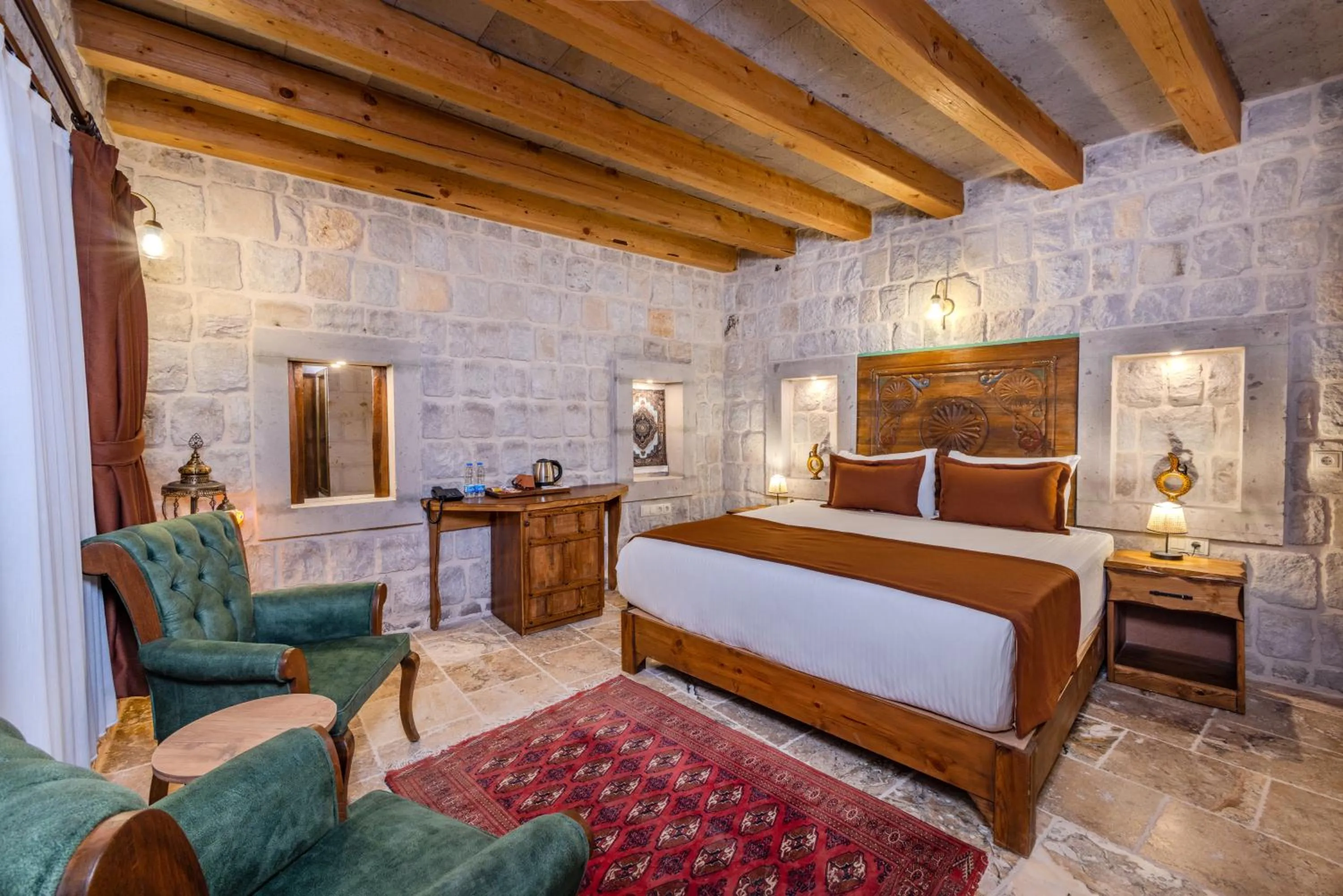 Photo of the whole room, Bed in Gala Cave Cappadocia