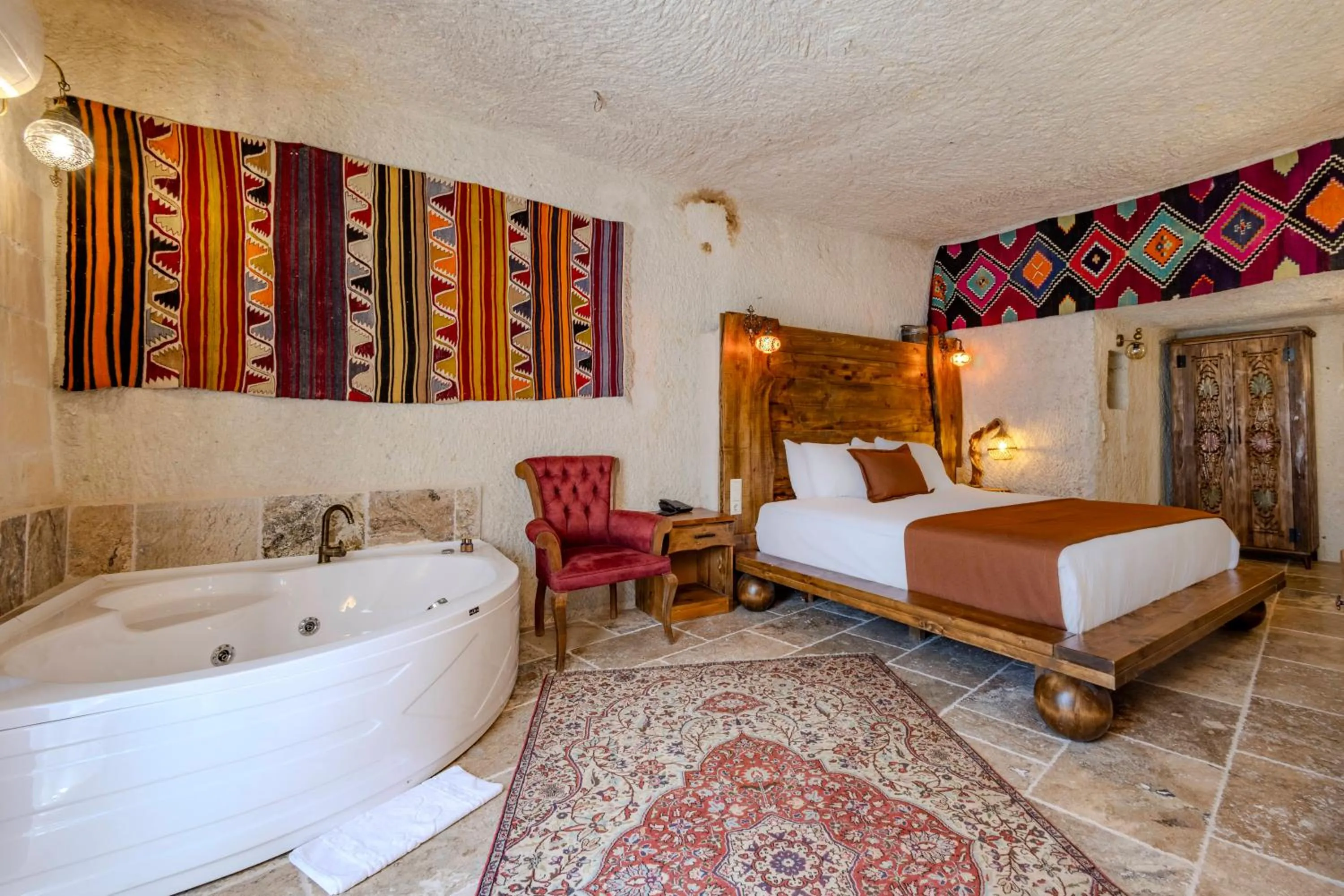 Bed in Gala Cave Cappadocia