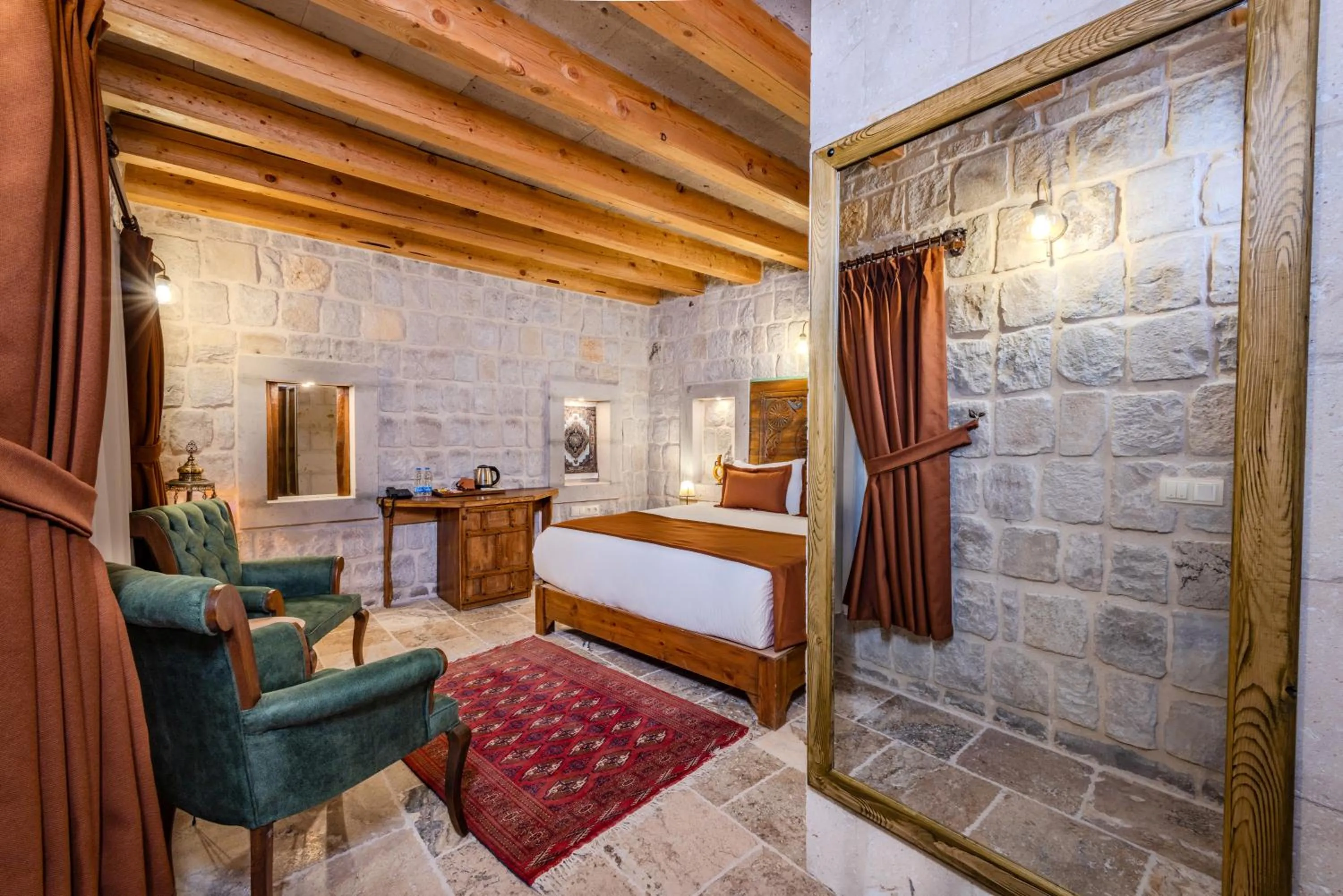 Bed in Gala Cave Cappadocia