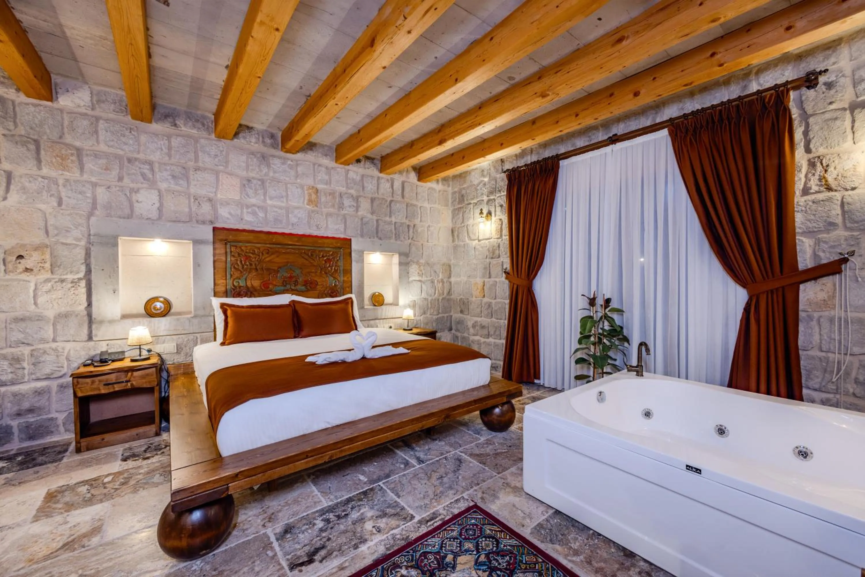 Bedroom, Bed in Gala Cave Cappadocia