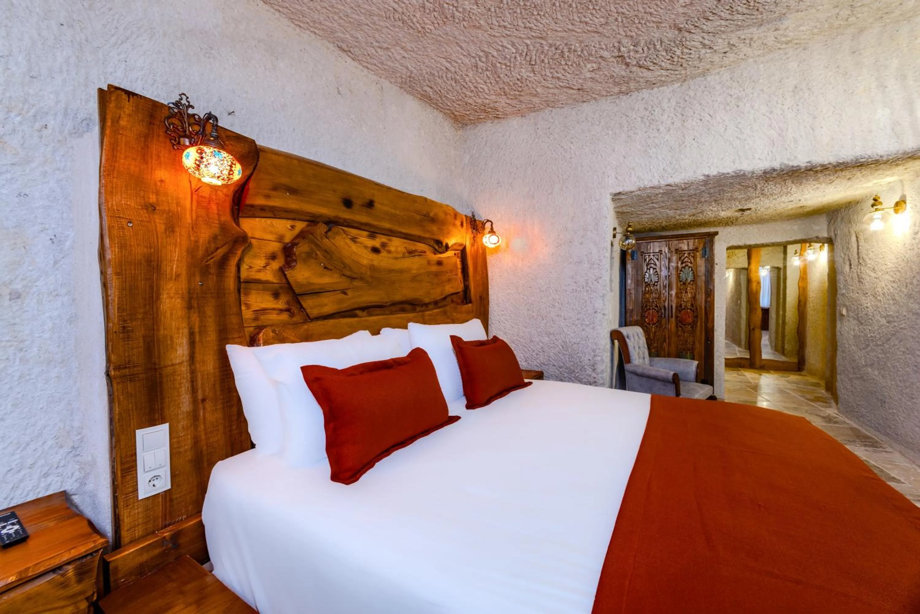 Photo of the whole room, Bed in Gala Cave Cappadocia