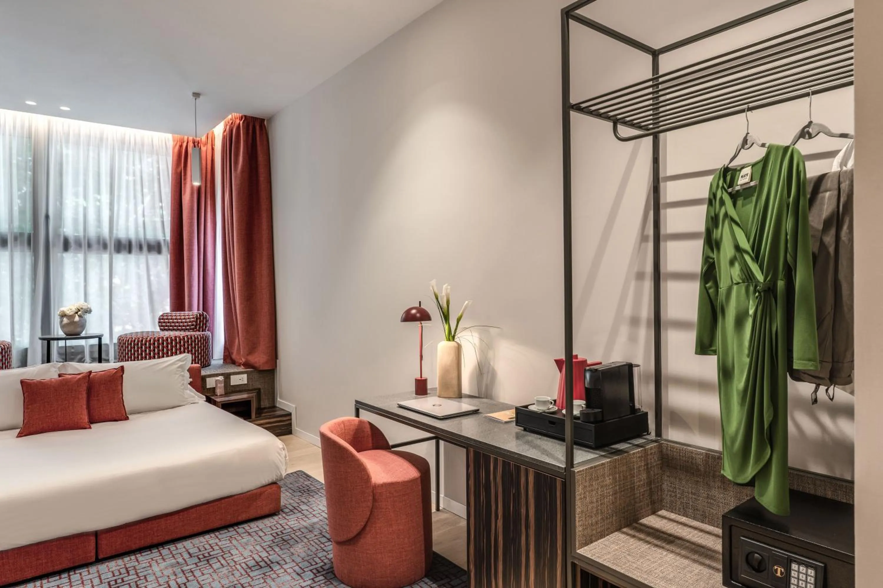 Bed in Parioli Cube Hotel