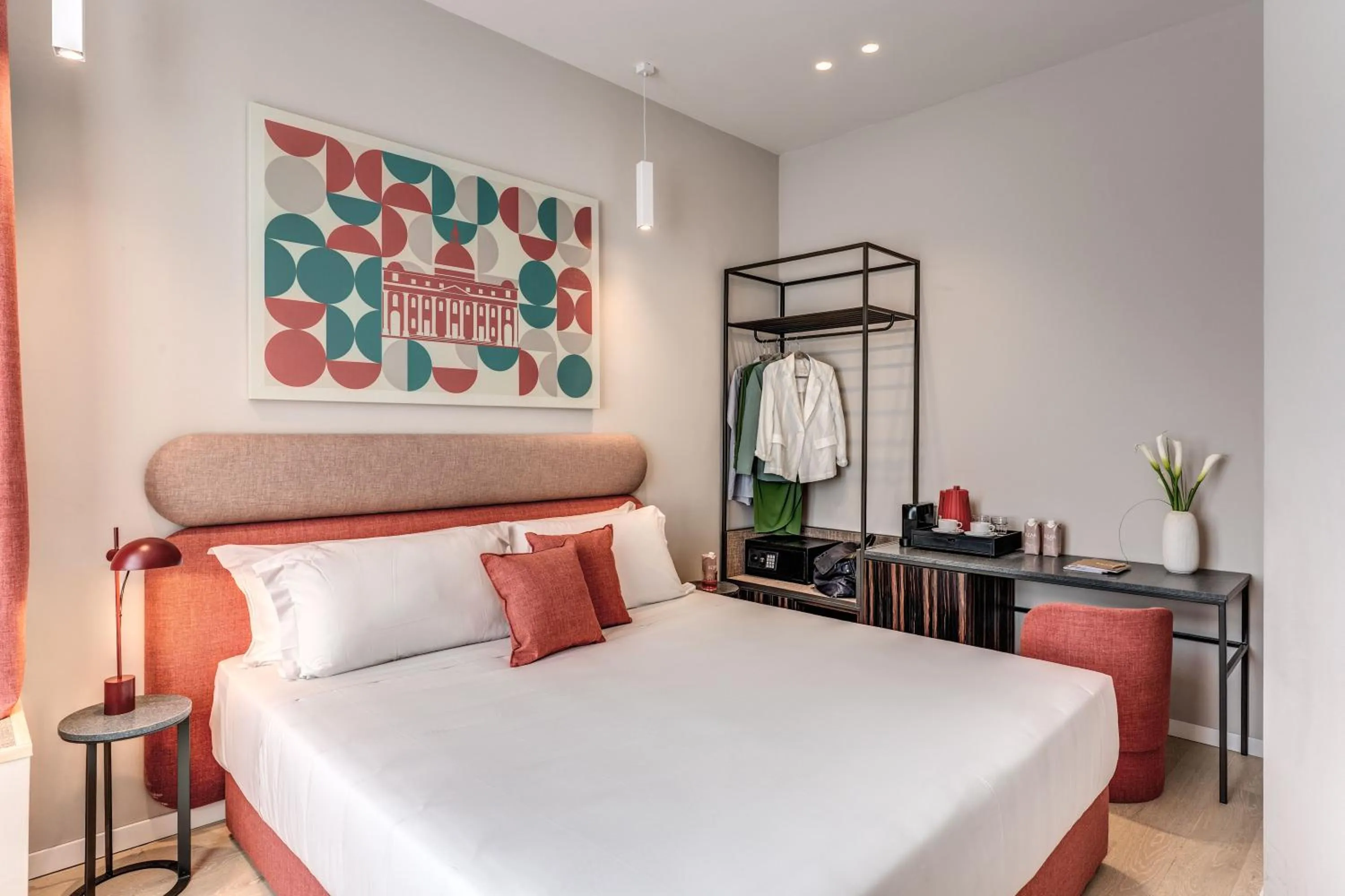 Bed in Parioli Cube Hotel