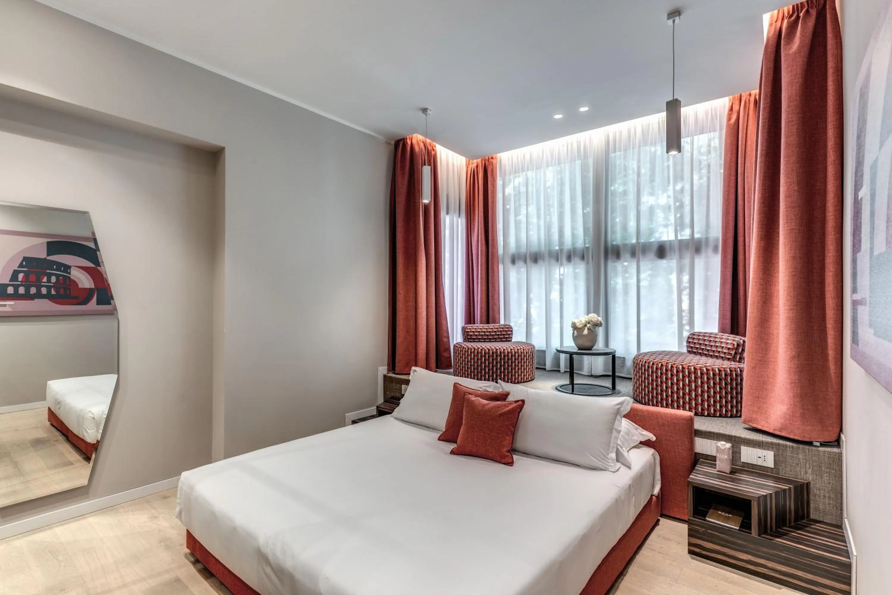 Bed in Parioli Cube Hotel