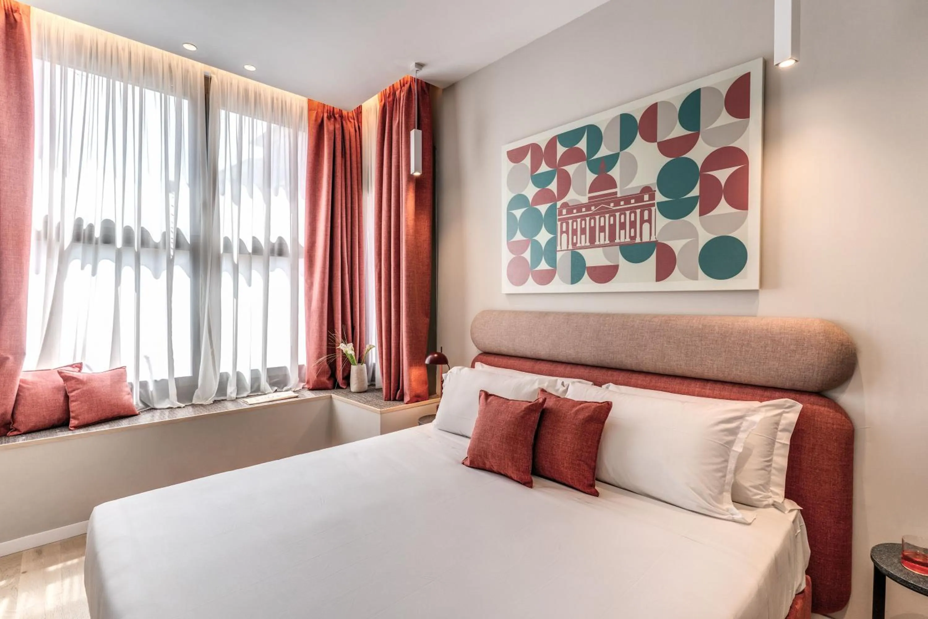 Bed in Parioli Cube Hotel