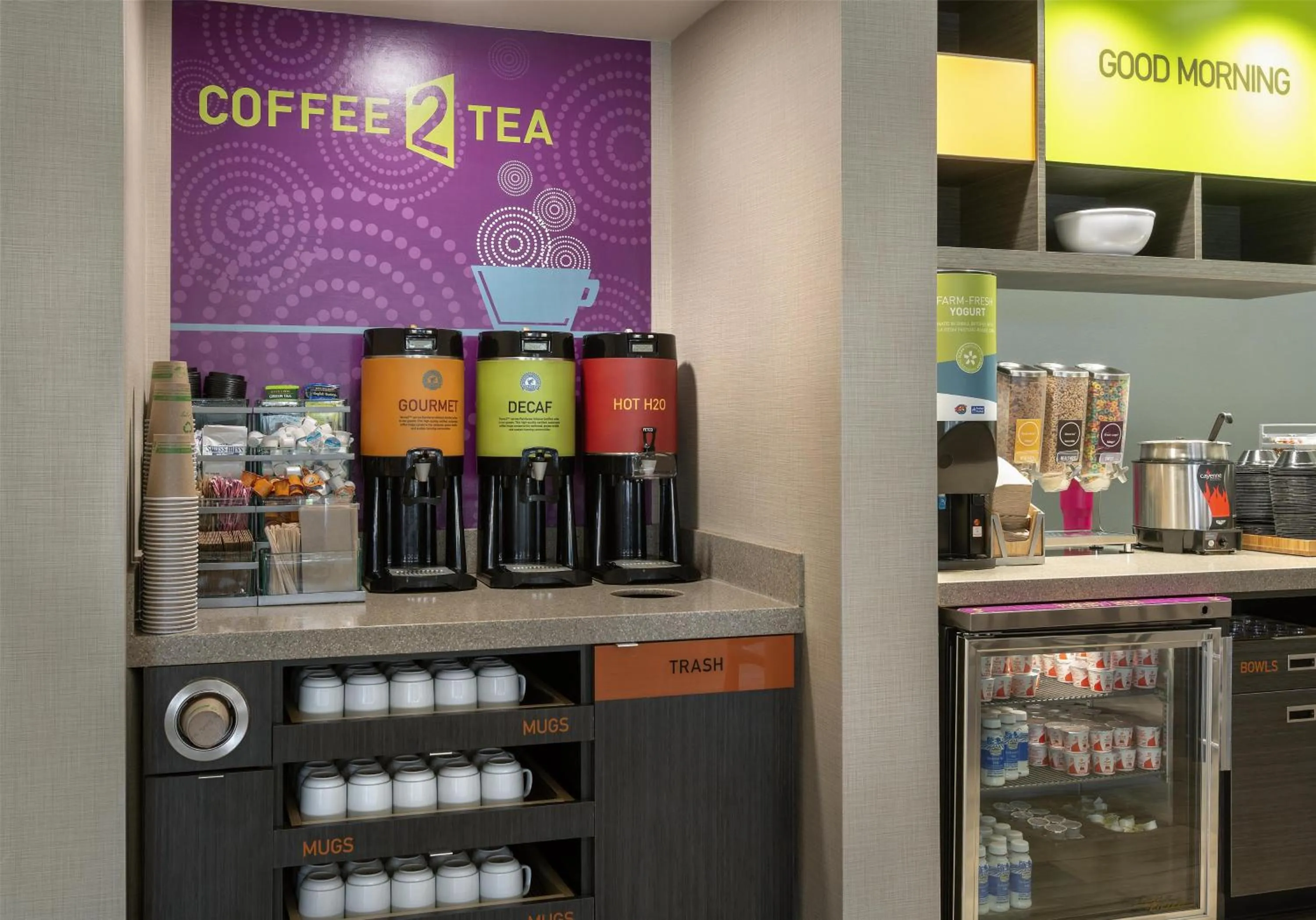 Dining area in Home2 Suites by Hilton Greenville Airport
