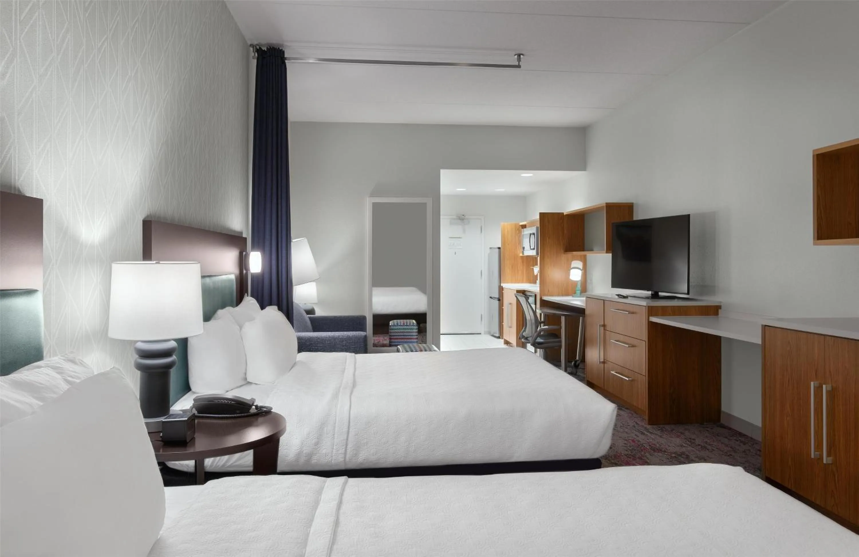 Bed in Home2 Suites by Hilton Greenville Airport