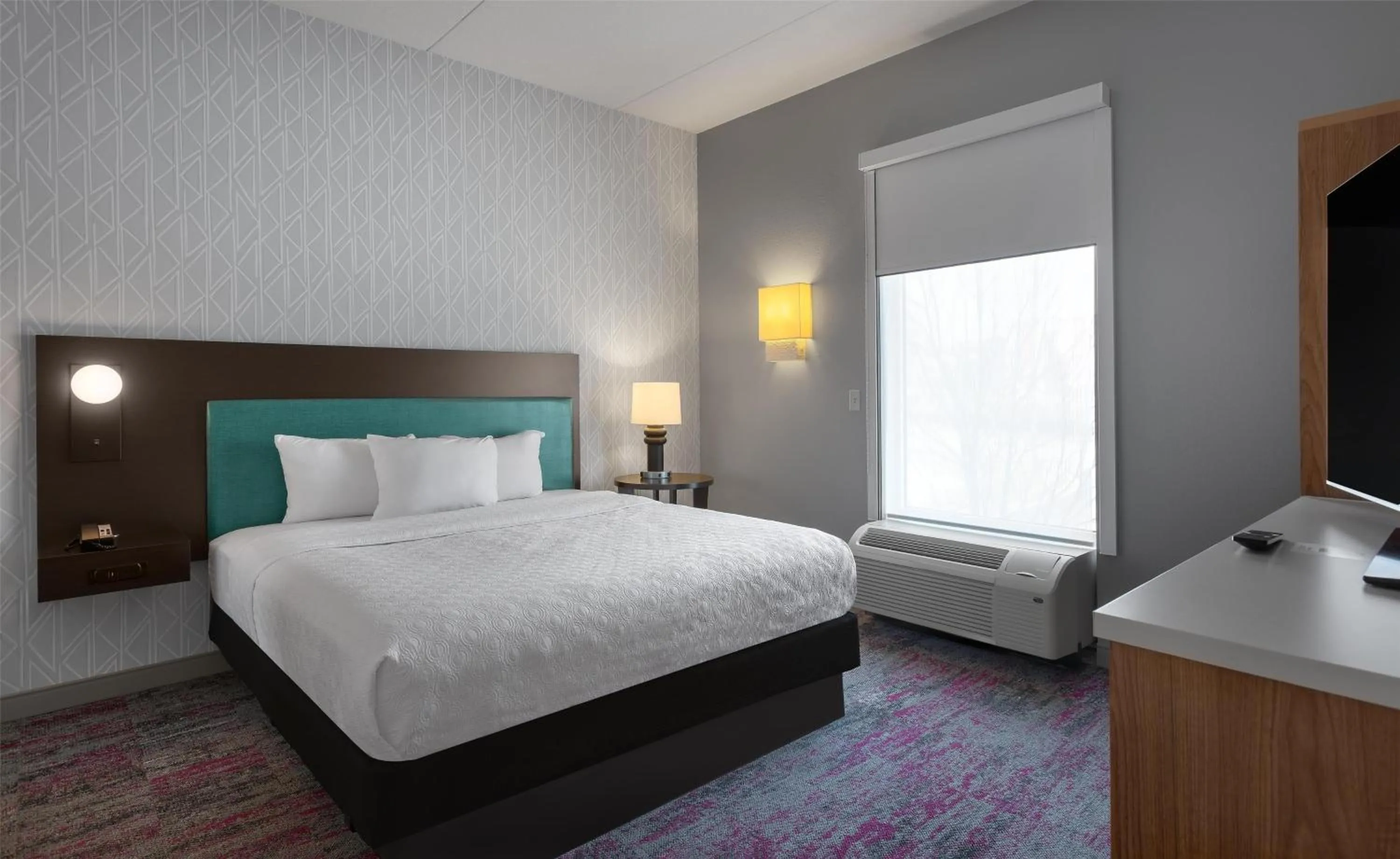 Bed in Home2 Suites by Hilton Greenville Airport